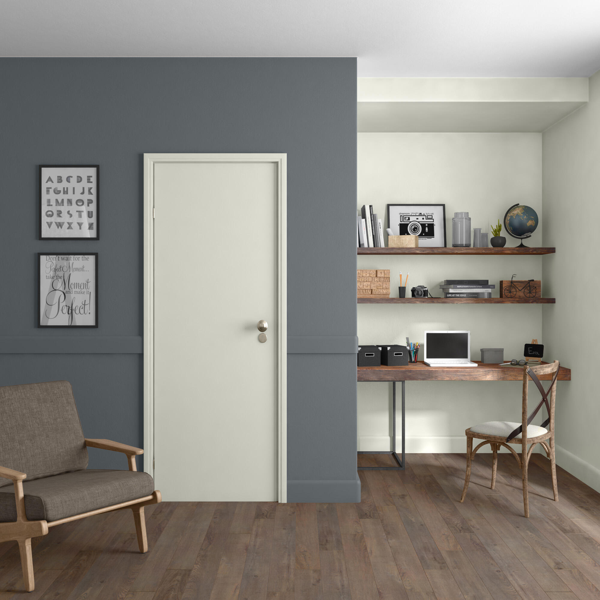 Tester vernice per parete e soffitto lavabile, LUXENS murale grigio granit 2 opaco, 0.075 L - 8