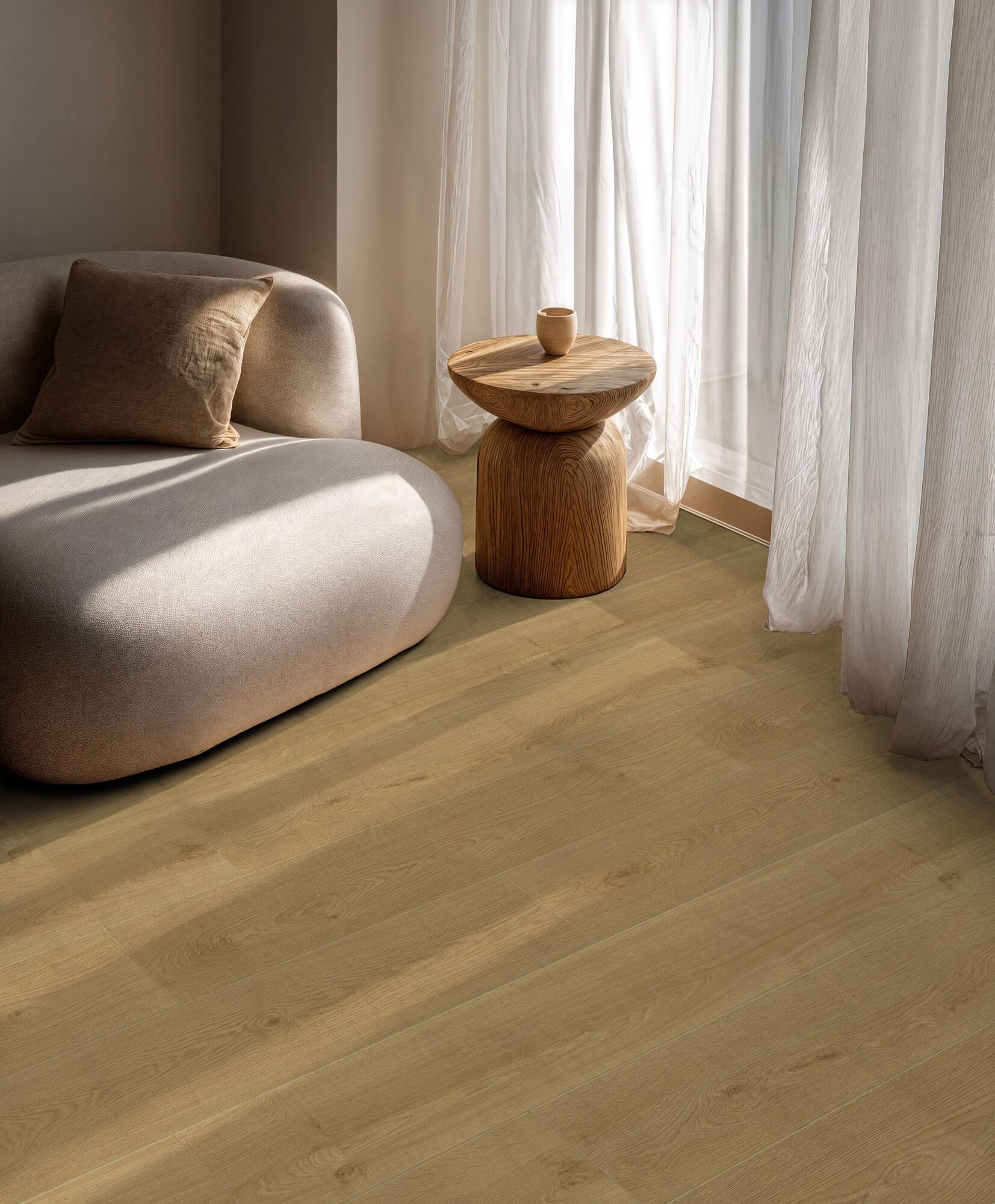 Suelo vinílico rollo intenso hqr nature cottage clear efecto madera natural de 4m