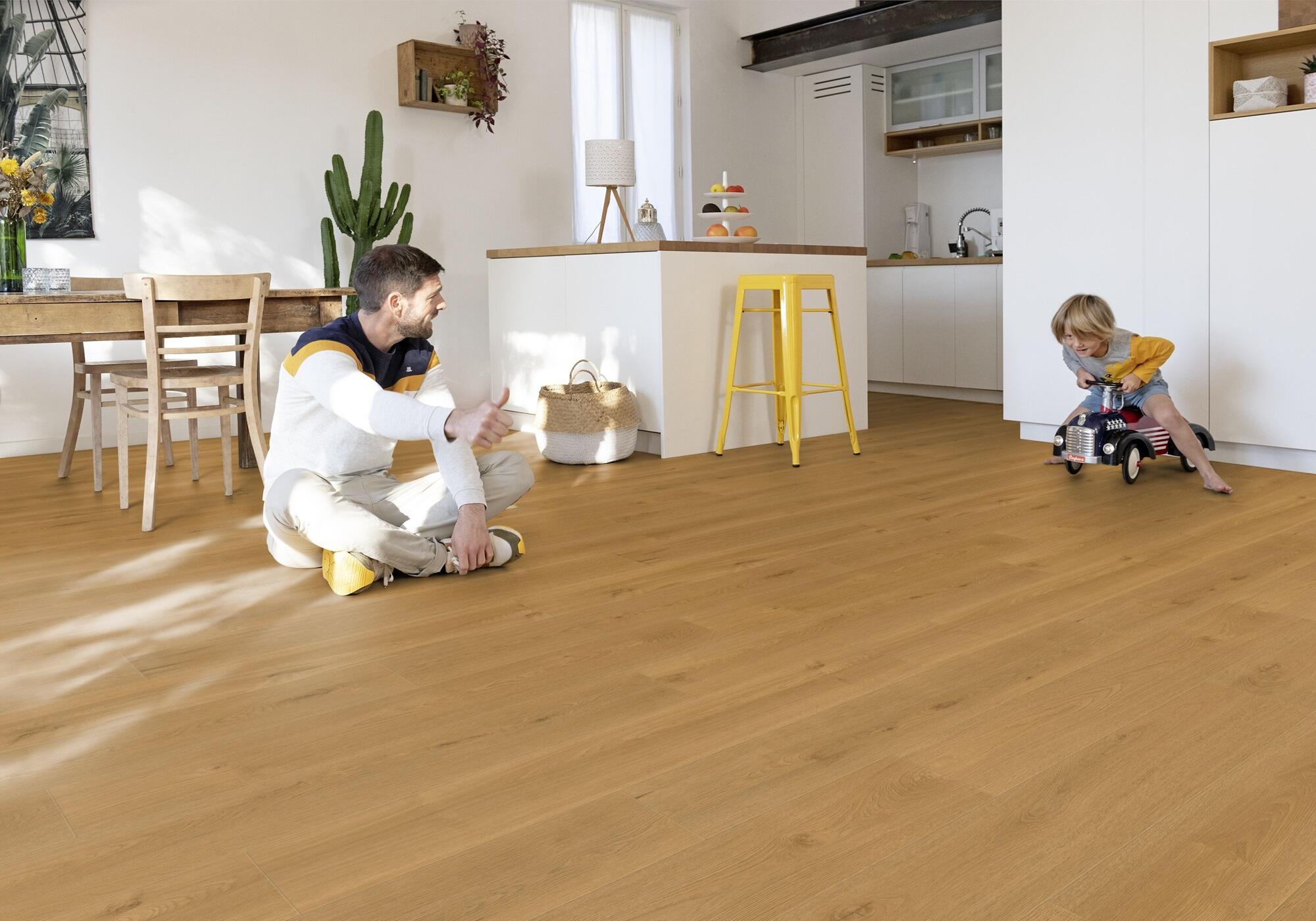 Suelo vinílico rollo intenso cottage honey hqr nature efecto madera natural de 30m
