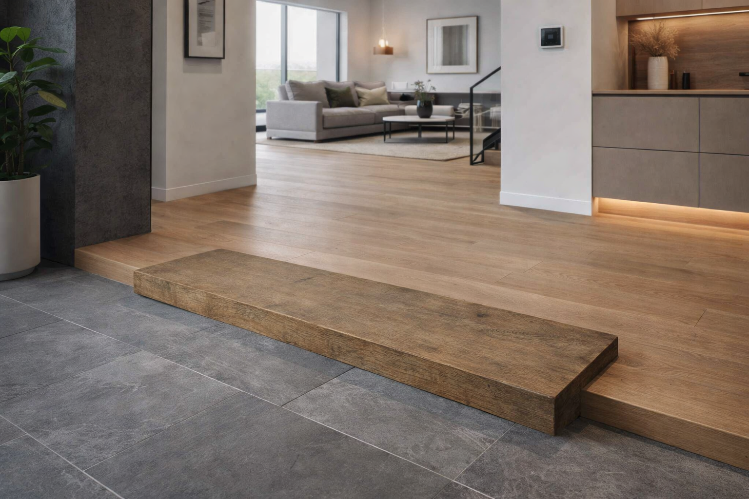 PELDAÑO PORCELÁNICO 31.7X120CM EVENWOOD MIEL - 3