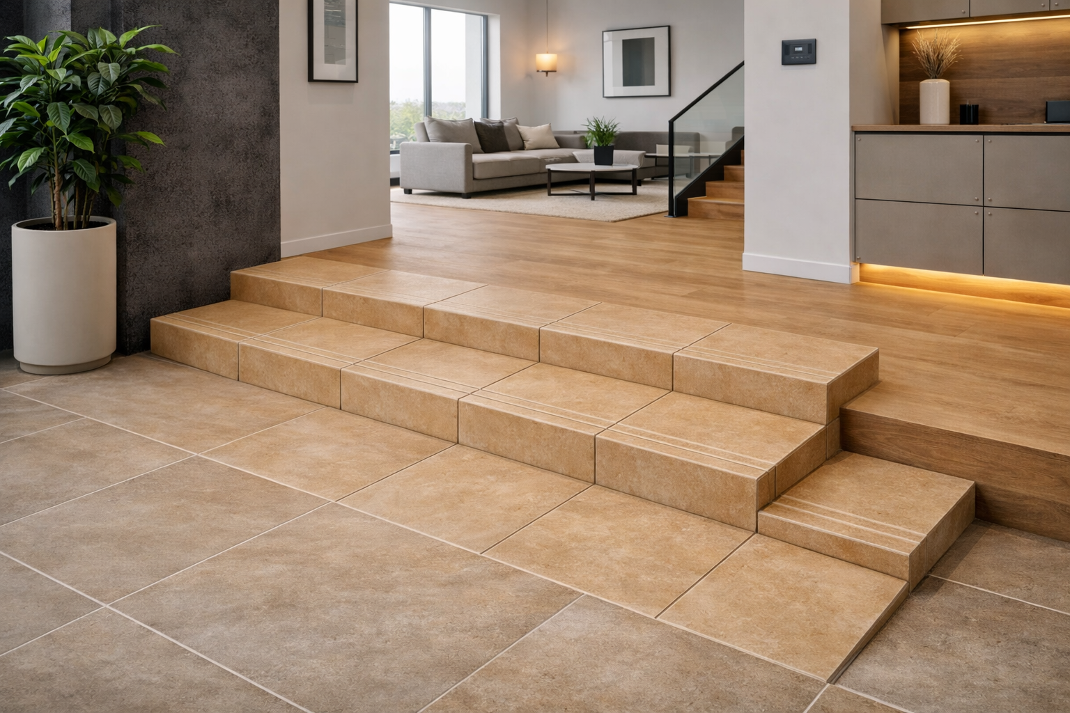 PELDAÑO PORCELÁNICO 32.5X32.5CM COSTUR BEIGE - 2