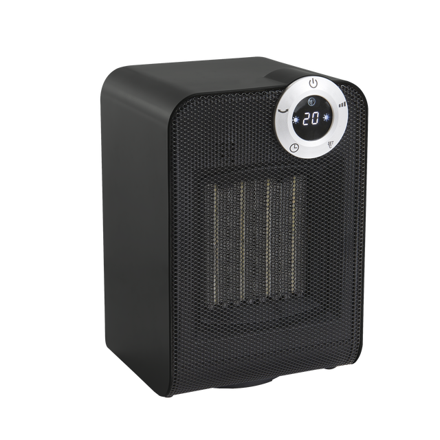 Termoventilatore ceramico mobile EQUATION Class 2 nero 1800 W