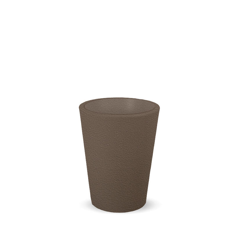Maceta redonda de polietileno newgarden gerbera ø 45 cm y 54 cm altura beige