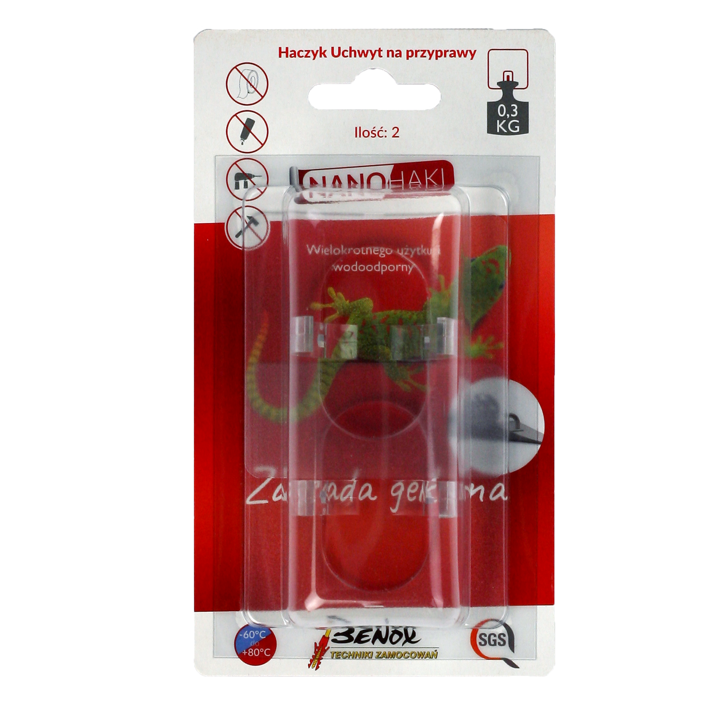 Haczyk uchwyt na przyprawy 2 szt. GMS12-11282 Benox