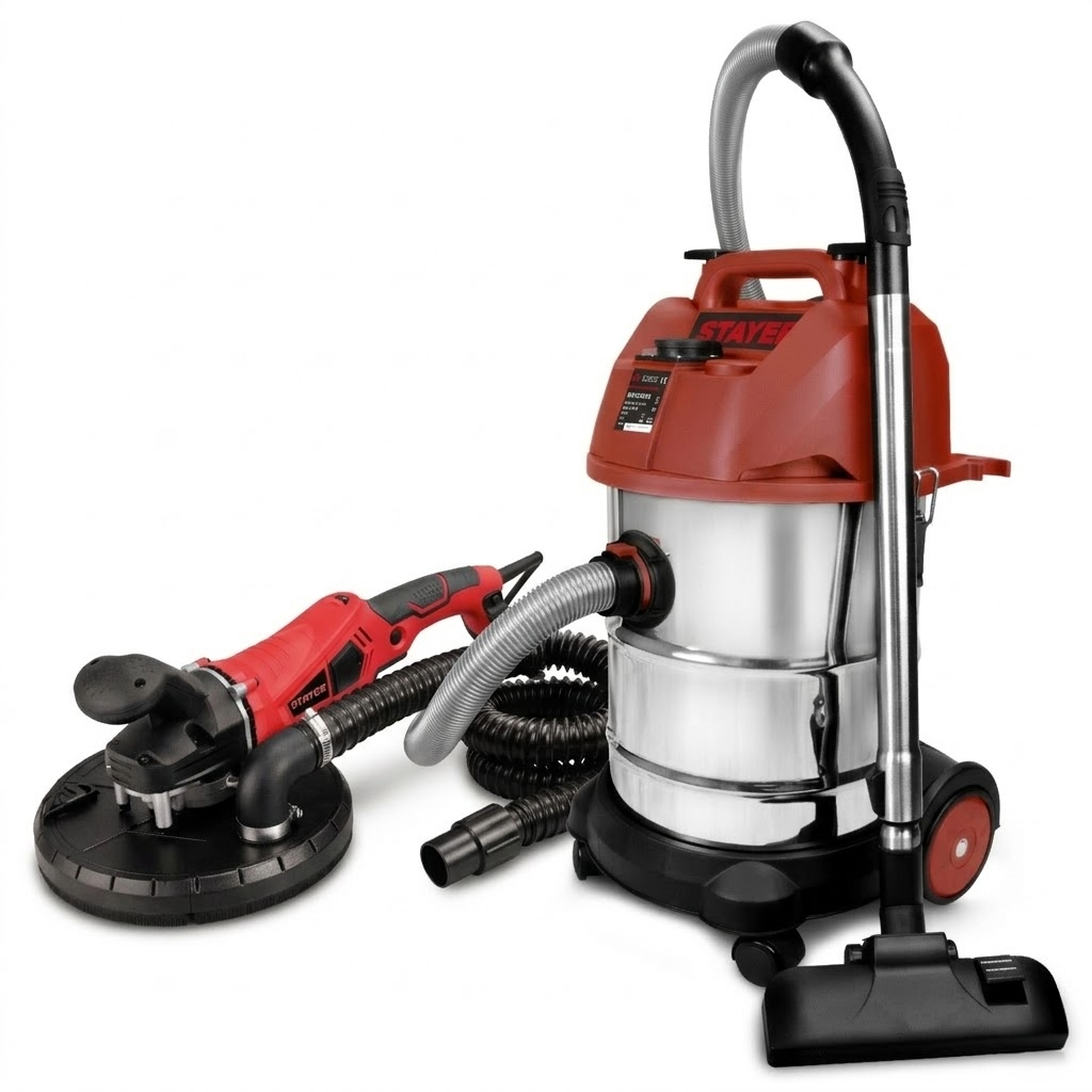 ASPIRADOR 30L BVAC 2000 + LIJADORA DE PARED HP 1010 BE STAYER - 2