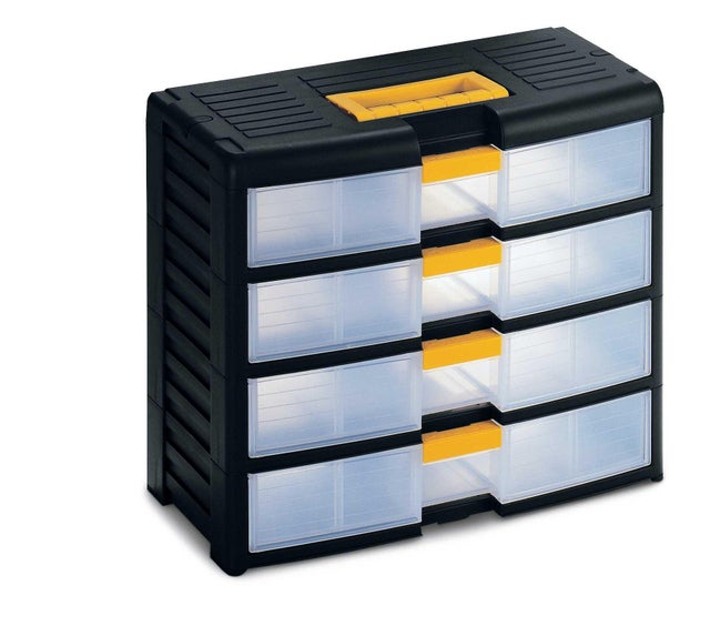 Casier à vis plastique transportable 16 compartiments fixes - TERRY