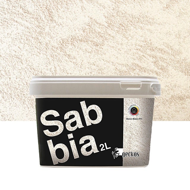 Pittura decorativa Sabbia GECKOS sabbiato bianco bianco 2 l