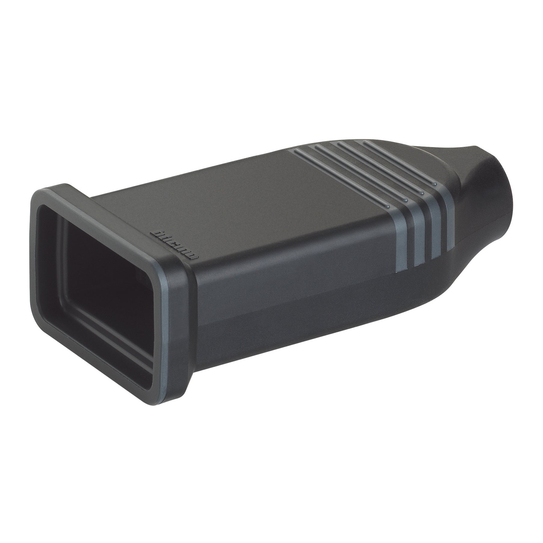 Presa 2P+T 2x16A - Easy Eject – Completa - Metallo Nero Spazzolato Kouro Zenitech 88884571