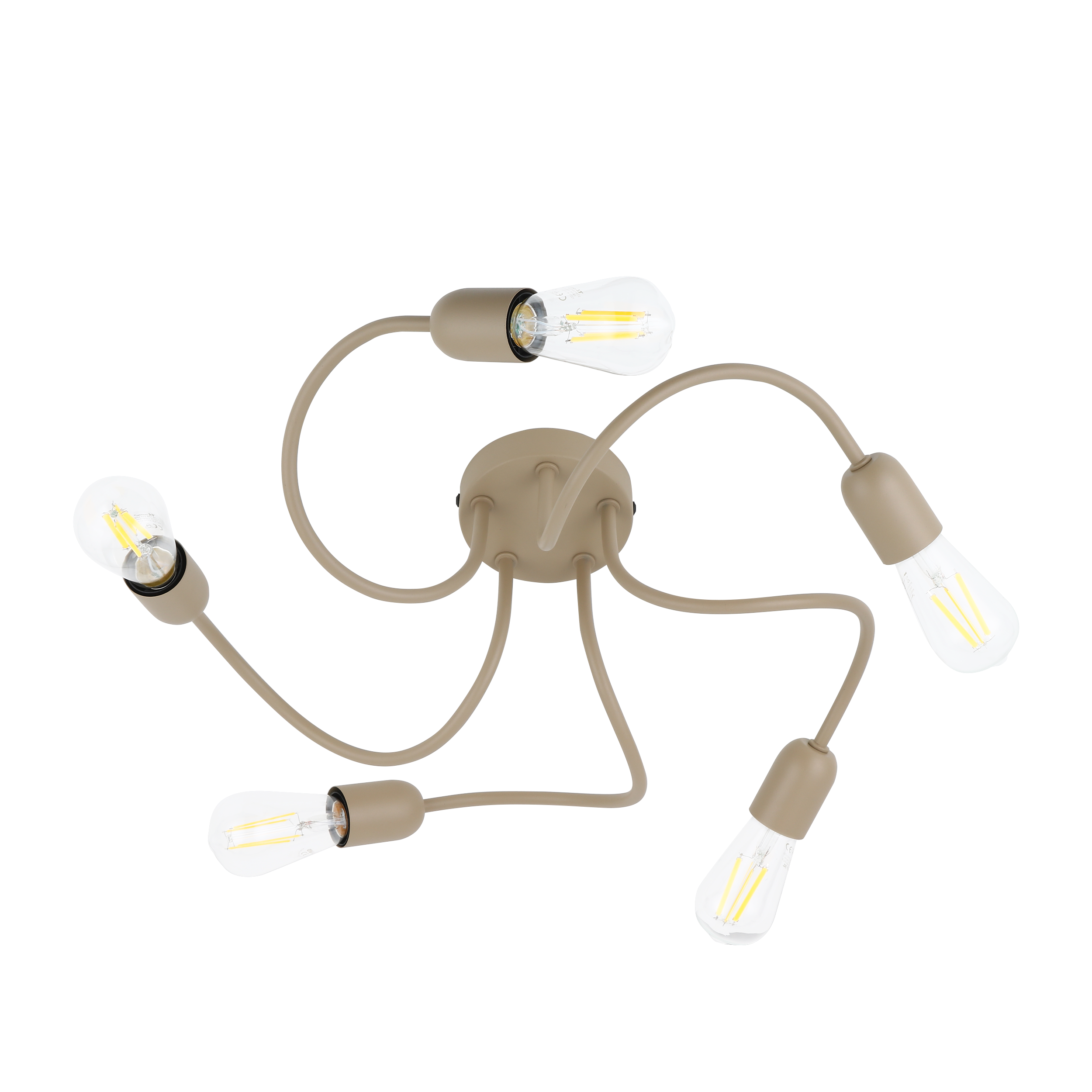 Lampa sufitowa Uzu Sabia 5xE27 beżowa Tk Lighting