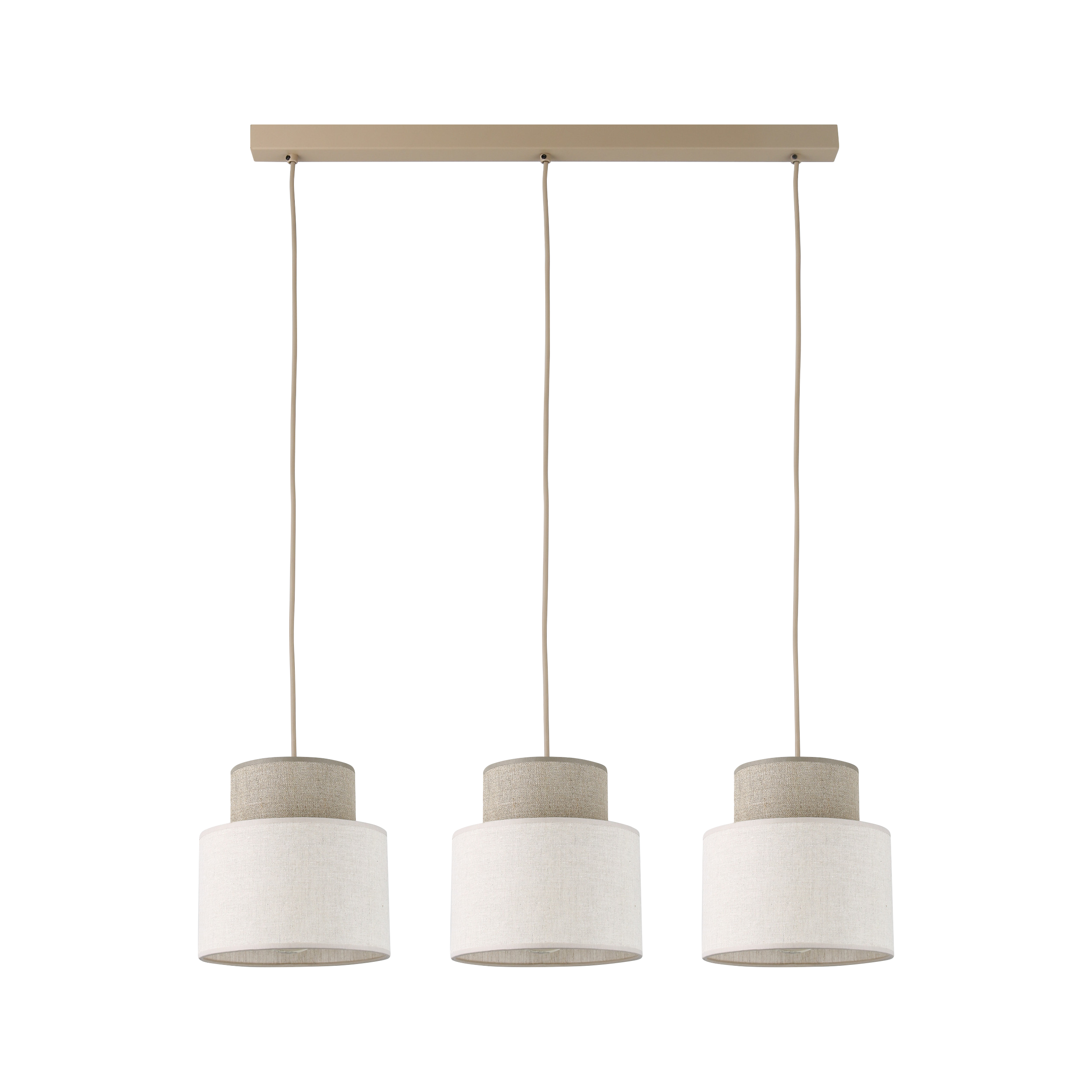 Lampa wisząca Sereno Sabia 3xE27 beżowo-biała Tk Lighting