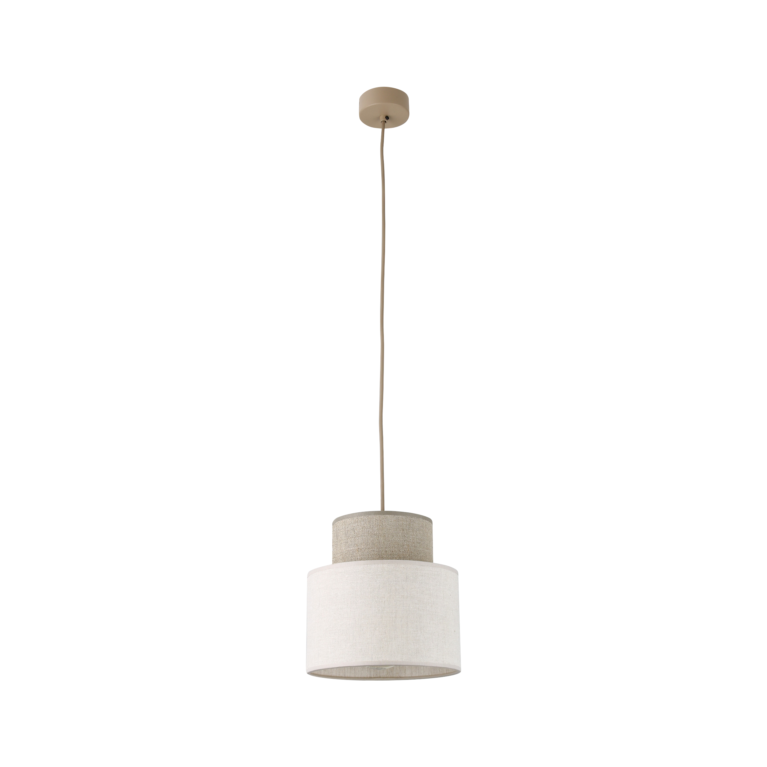 Lampa wisząca Sereno Sabia E27 beżowo-biała Tk Lighting
