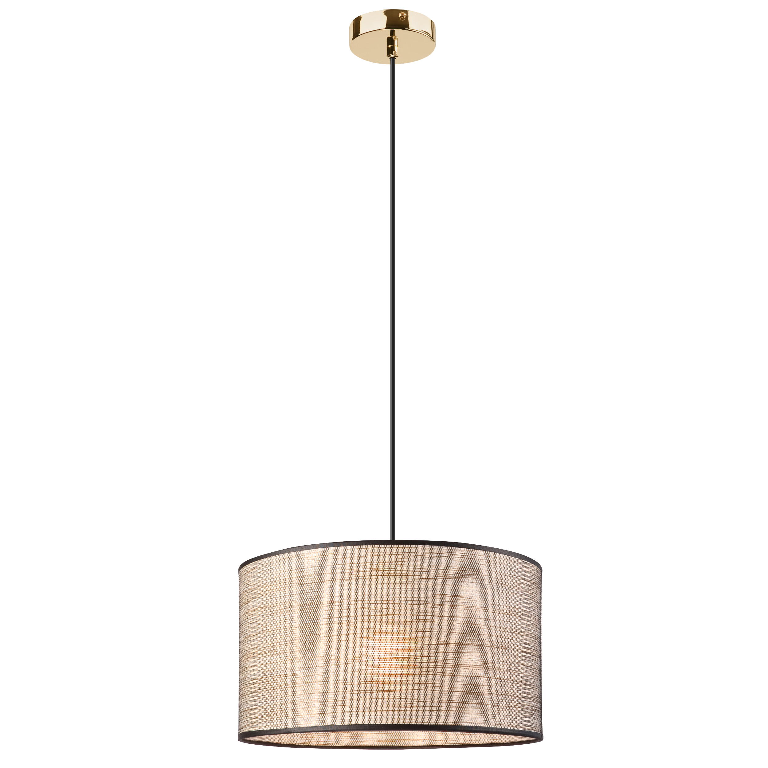 Lampa wisząca Mokka E27 rafia beżowa Lamkur