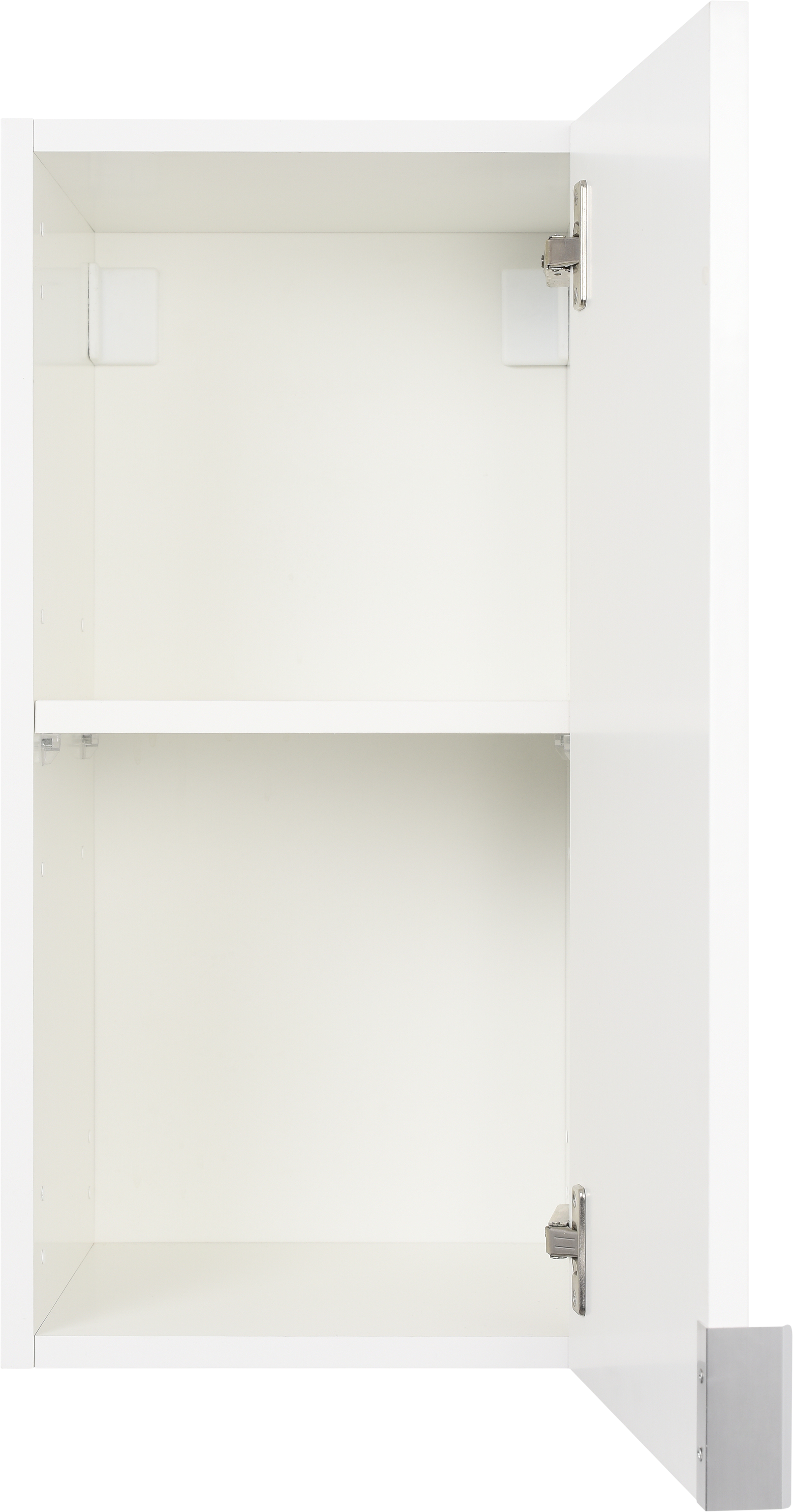 Pensile bagno Essential bianco in truciolare SENSEA, 1 anta apertura da sinistra e destra P 32 x L 30 x H 62 cm - 5