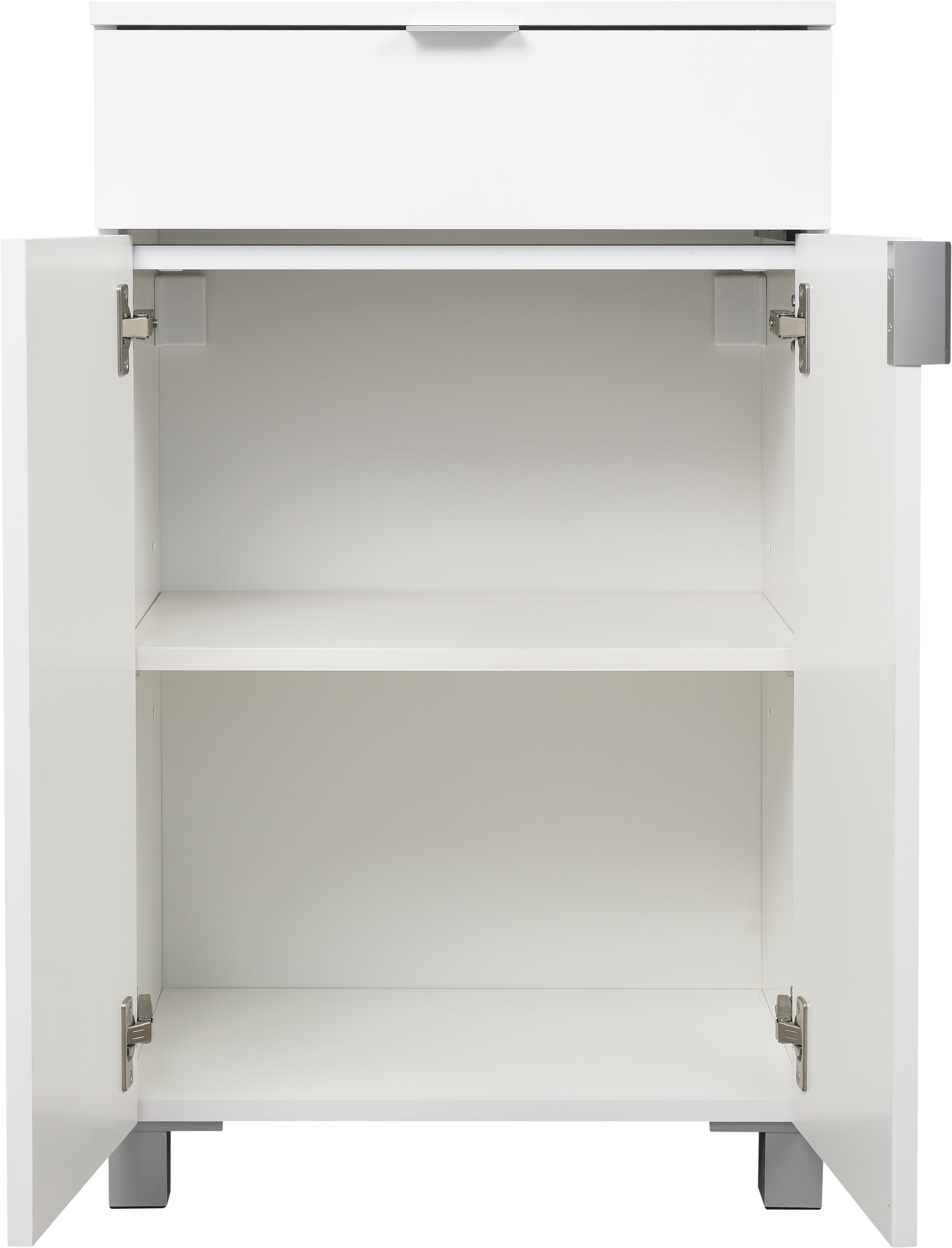 Base a terra Essential SENSEA 1 cassetto 2 ante P 32 x L 50 x H 84 cm bianco laccato truciolare - 9