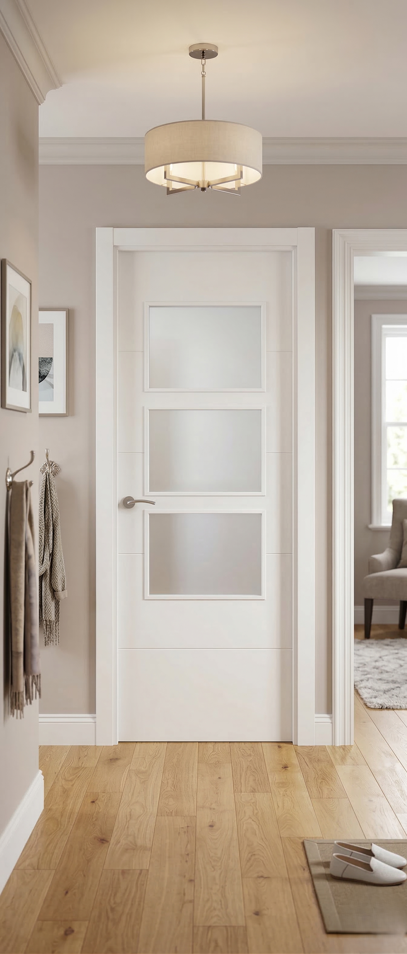 PUERTA ABATIBLE EN BLOCK VT5 LACADA BLANCA 72,5CM IZQUIERDA - 2