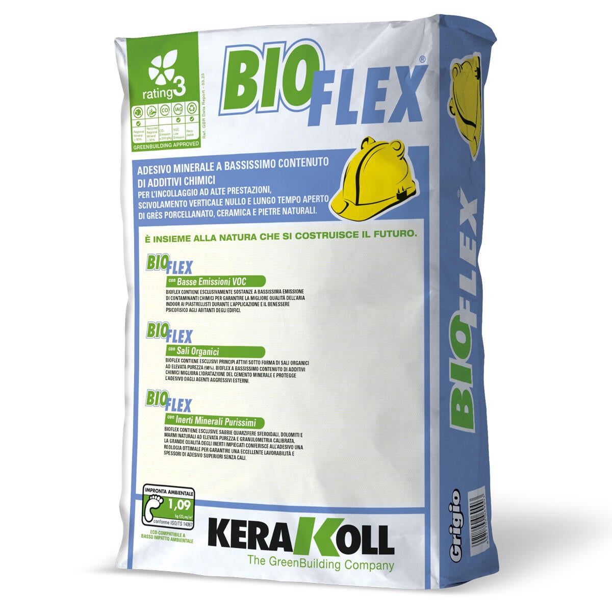 Malta adesiva in polvere KERAKOLL Bioflex 25 kg grigio C2TE - 2