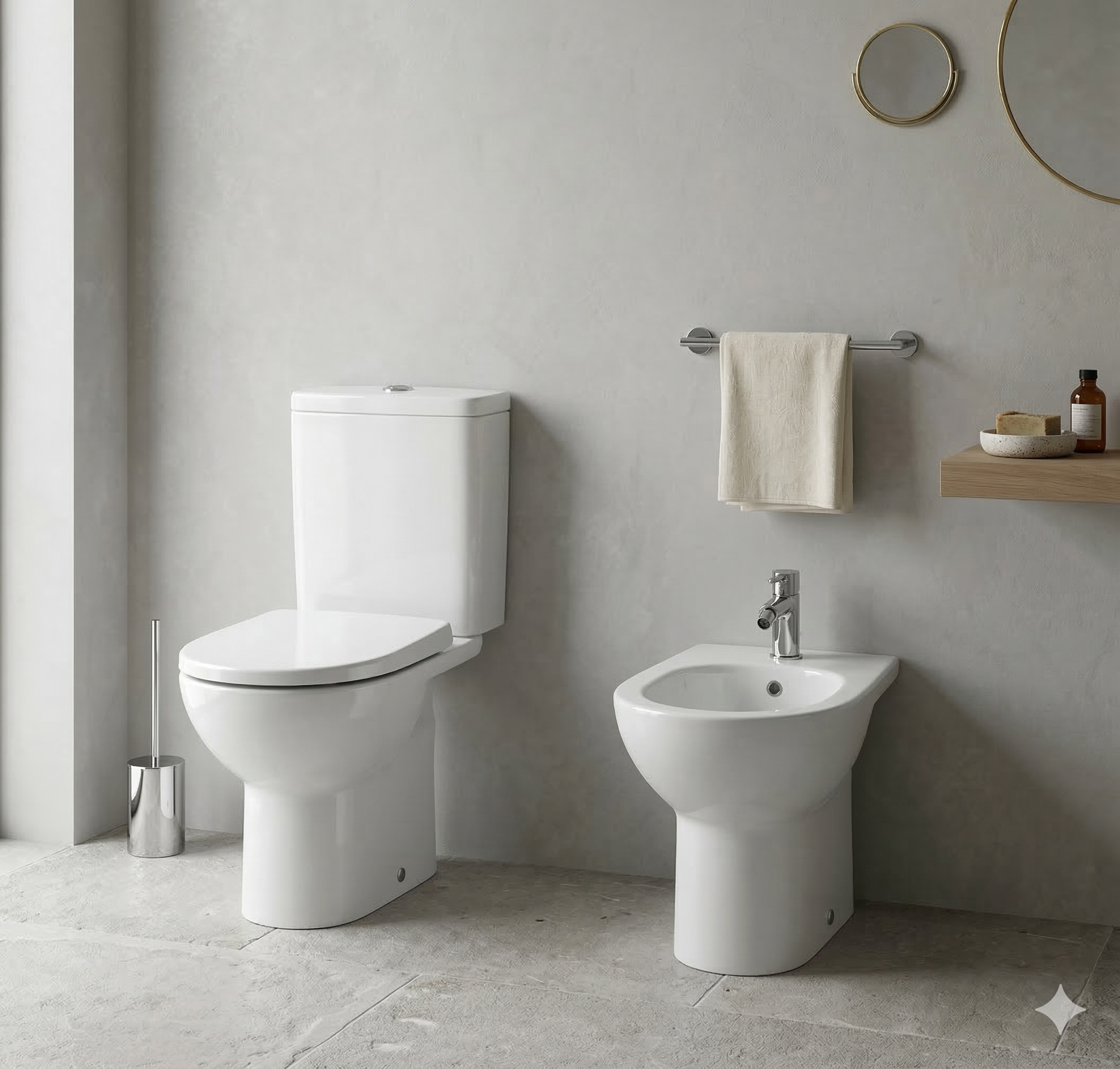 TAZA INODORO ROCA NORA SALIDA HORIZONTAL RIMLESS - 3