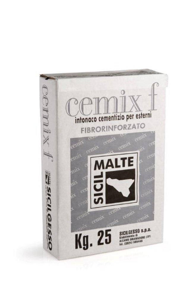 Intonaco in cemento Cemix F grigio