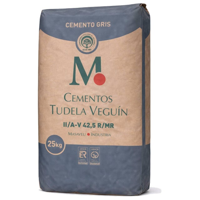 CEMENTO GRIS TUDELA VEGUIN II A-V 42,5R  25 KG