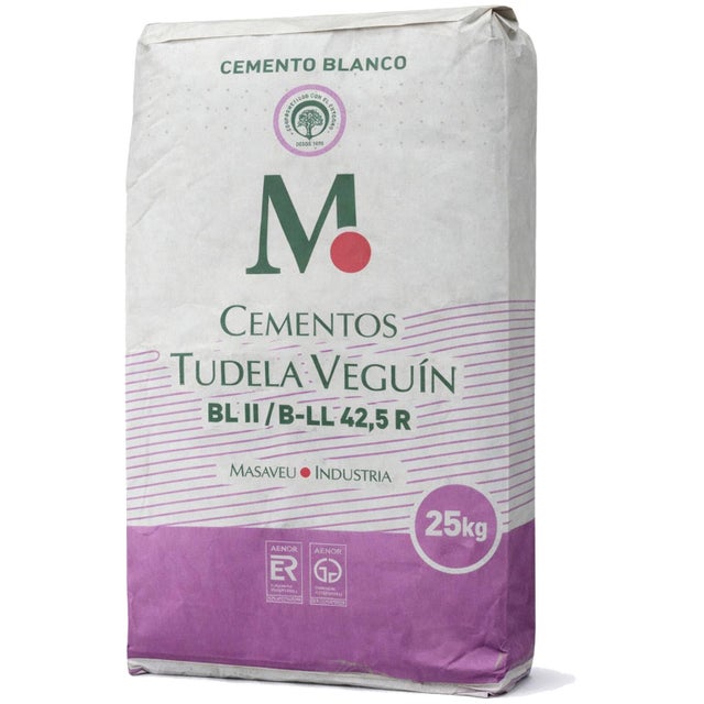 CEMENTO BLANCO TUDELA VEGUIN 42,5R 25 KG