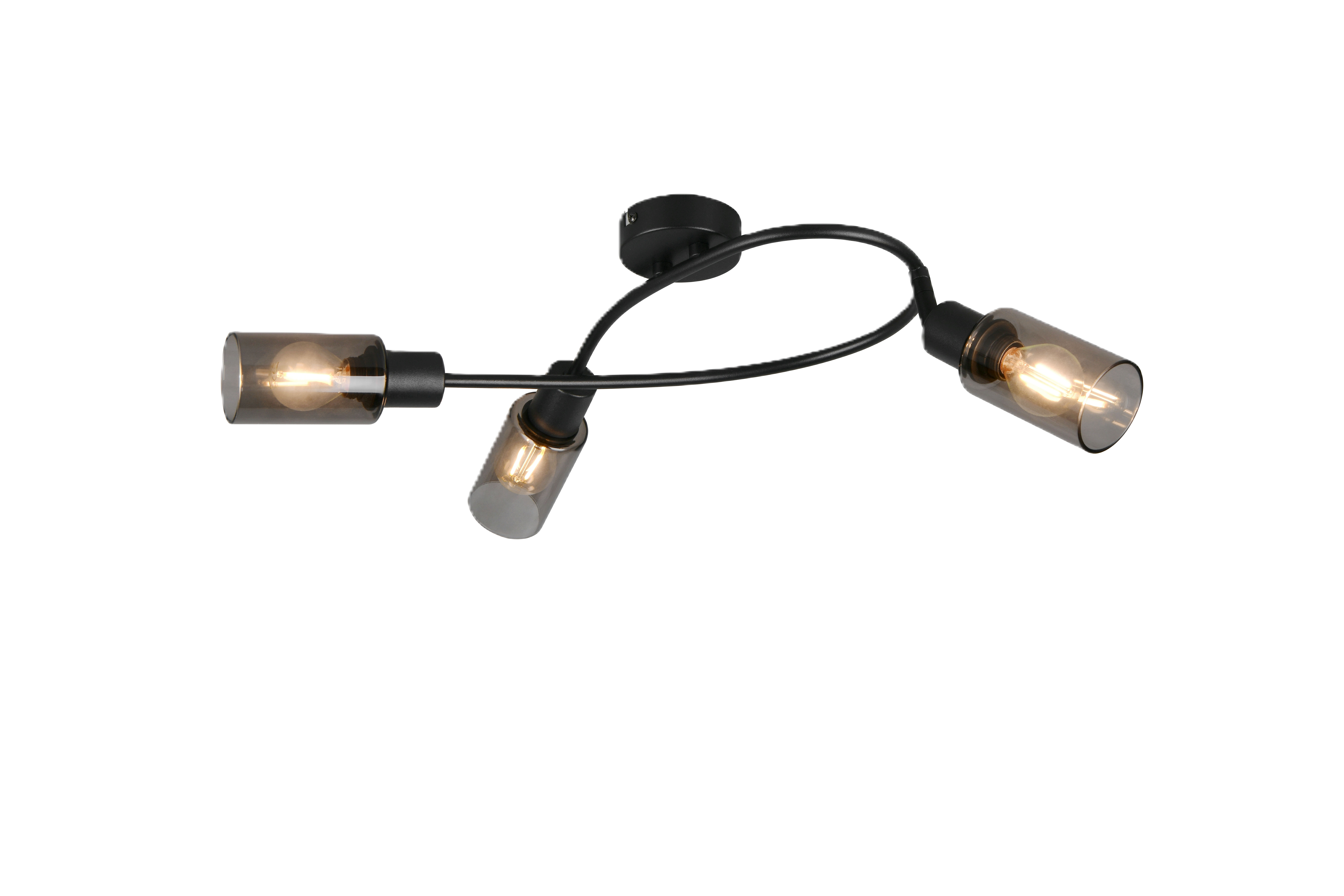 Listwa reflektorowa spirala Mars 3xE14 czarna Trio Lighting Inter