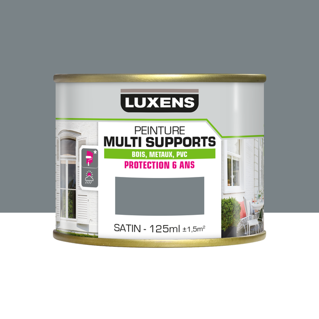 Peinture extérieure bois, fer, plastique LUXENS paris 3 satiné 125ml