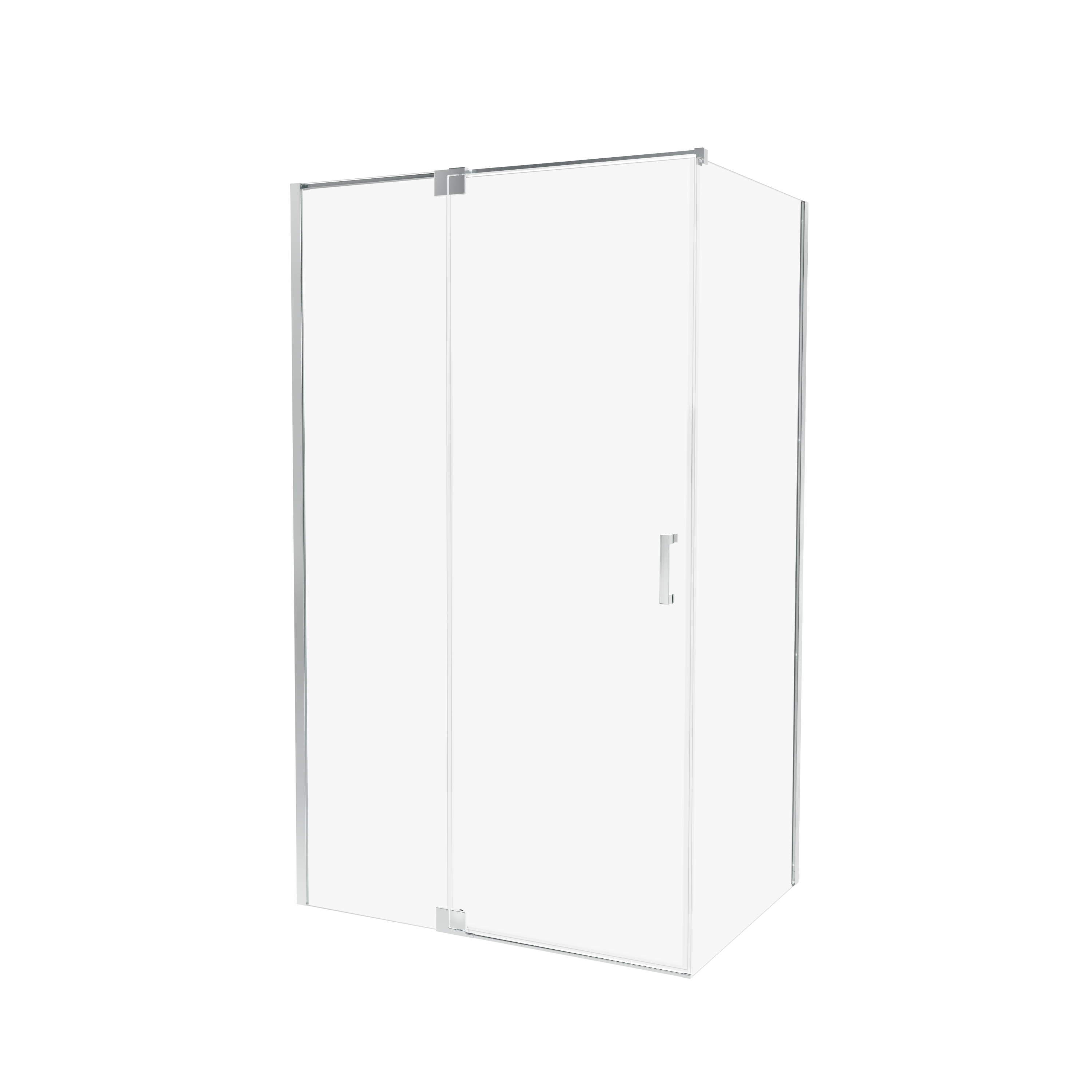 Kabina prysznicowa prostokątna 80x90x200 cm Swing Chrom pojedyncze drzwi uchylne Wellneo