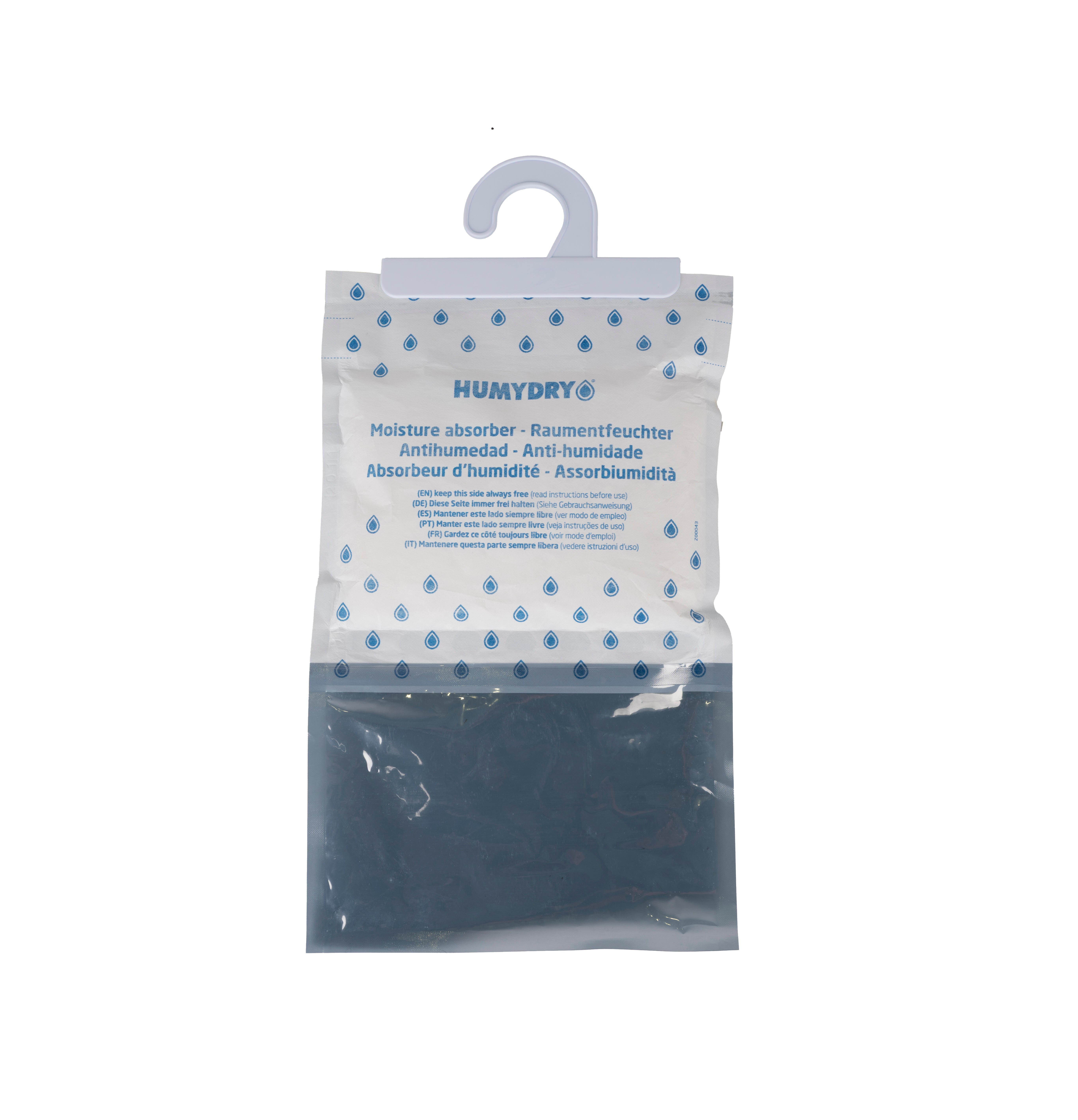 Kit de absorción de humedad  Percha HUMYDRY 450 gr para uso en estancia hasta 15m2. Perfume lavanda. 1 recarga en percha. 23 cm. Vida útil 4 semanas. - 2