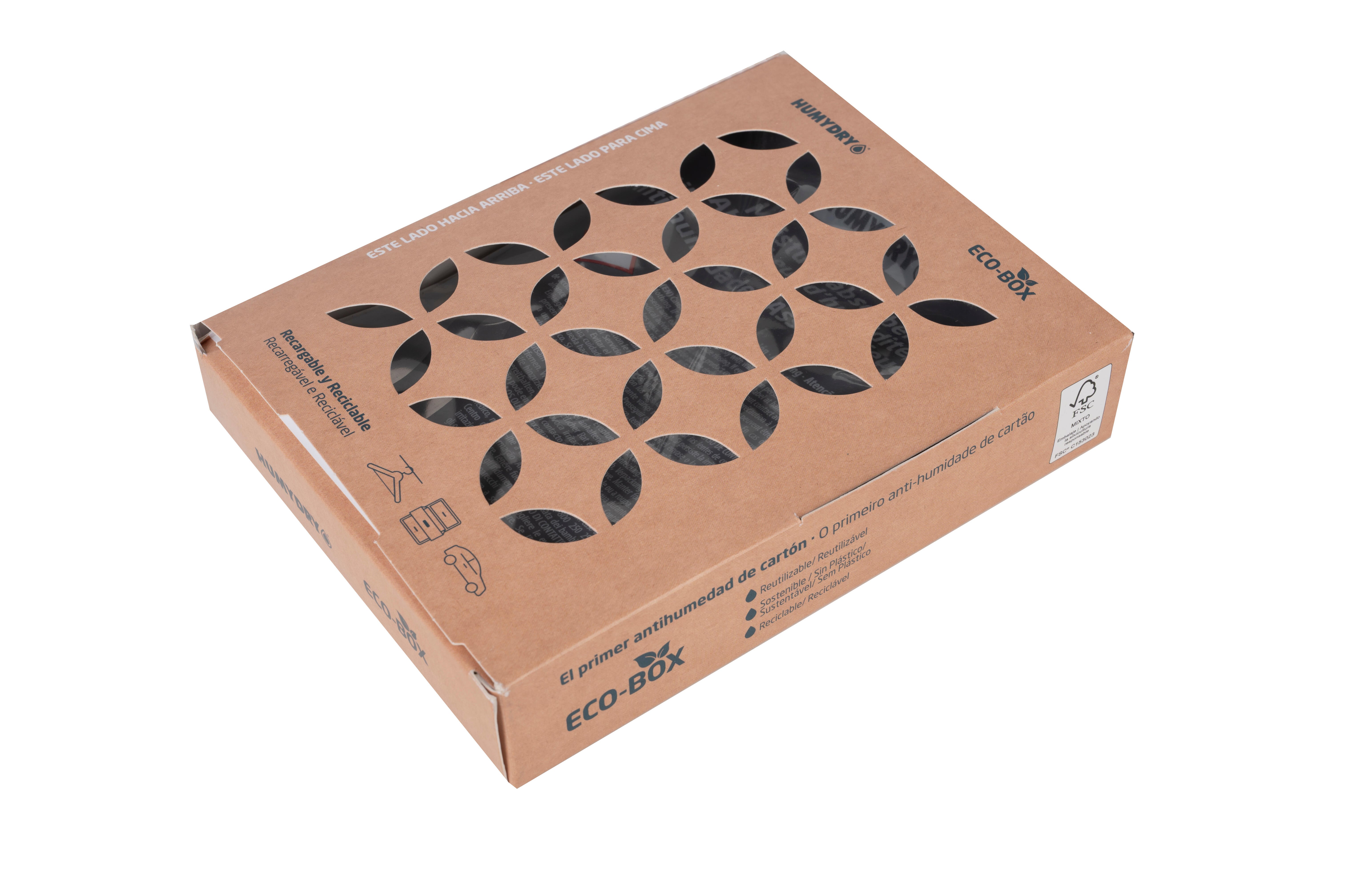 Kit de absorción de humedad  HUMYDRY 200 gr para uso en estancia hasta 8m2. Perfume neutro. 1 recarga en bolsa. 3.7 x 19 x 14.5 cm. Vida útil 12 semanas. - 6