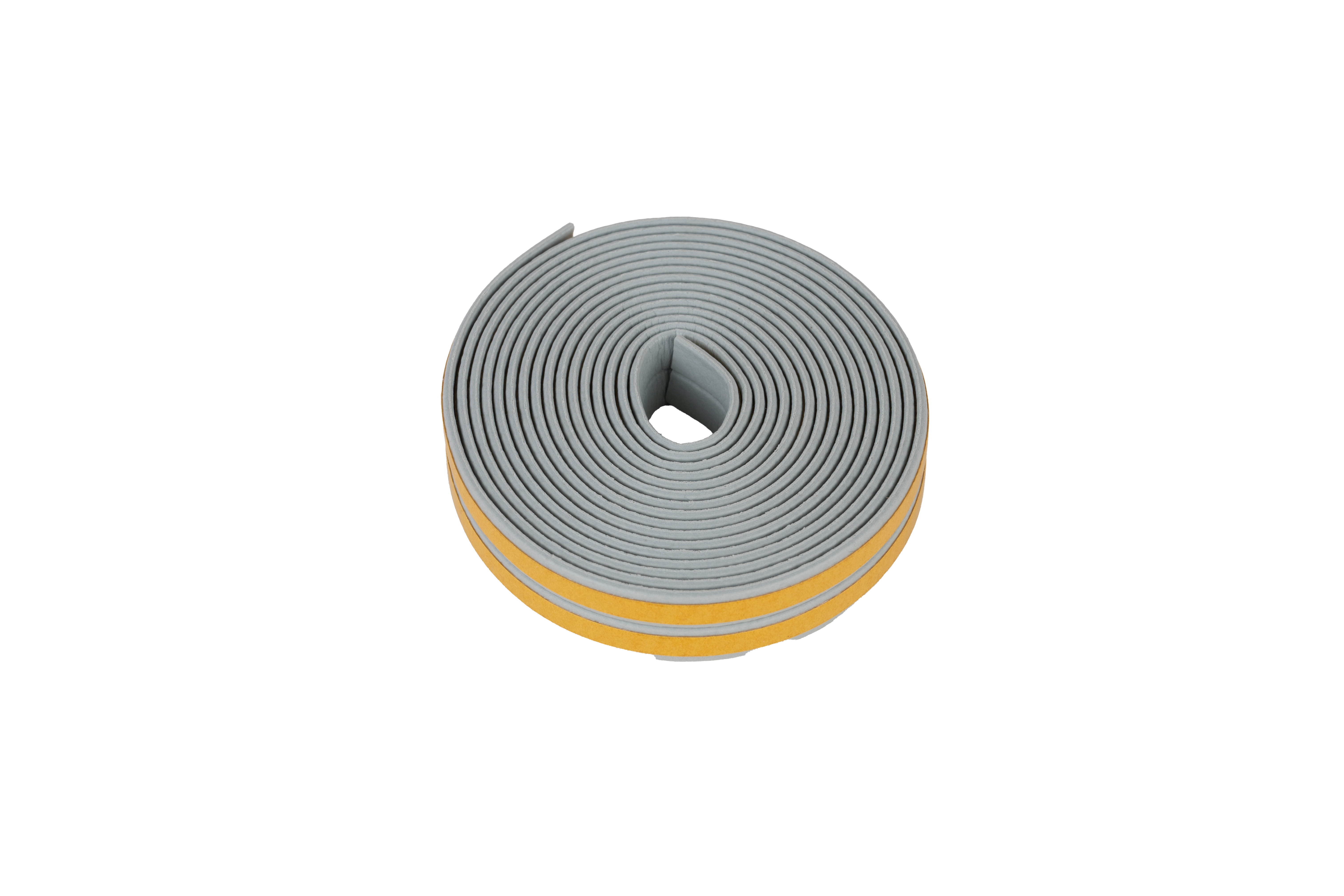 Burlete para ventanas y puertas BURCASA caucho en color gris, 2 mm de anchura x 6 m de longitud. Impide el paso del agua. Perfil junta plano. Recortable. Tipo de instalación encolado. - 7