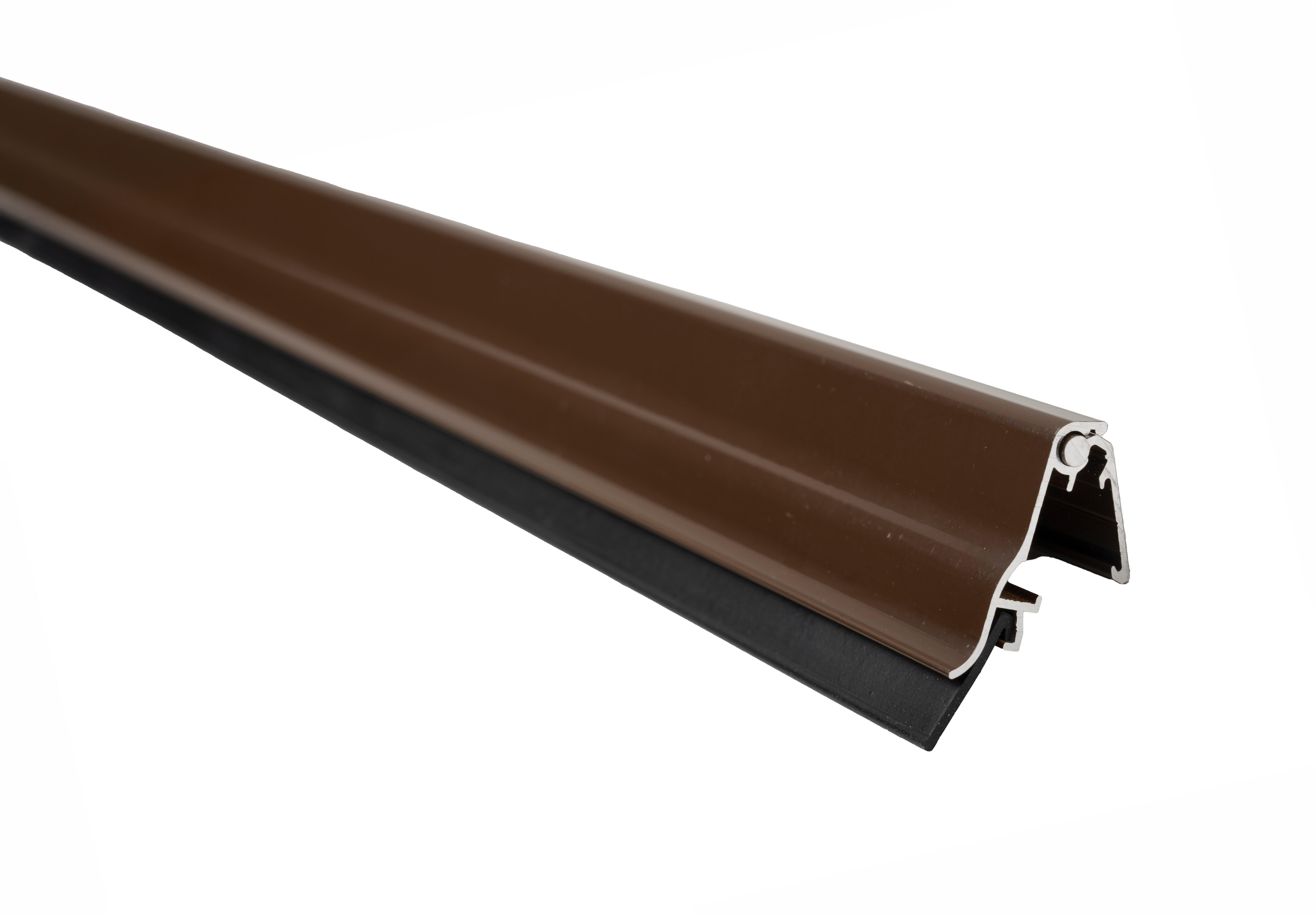 Veda porta basculante 93CM ALUMÍNIO COM ESCOVA CASTANHO BRESME - 2