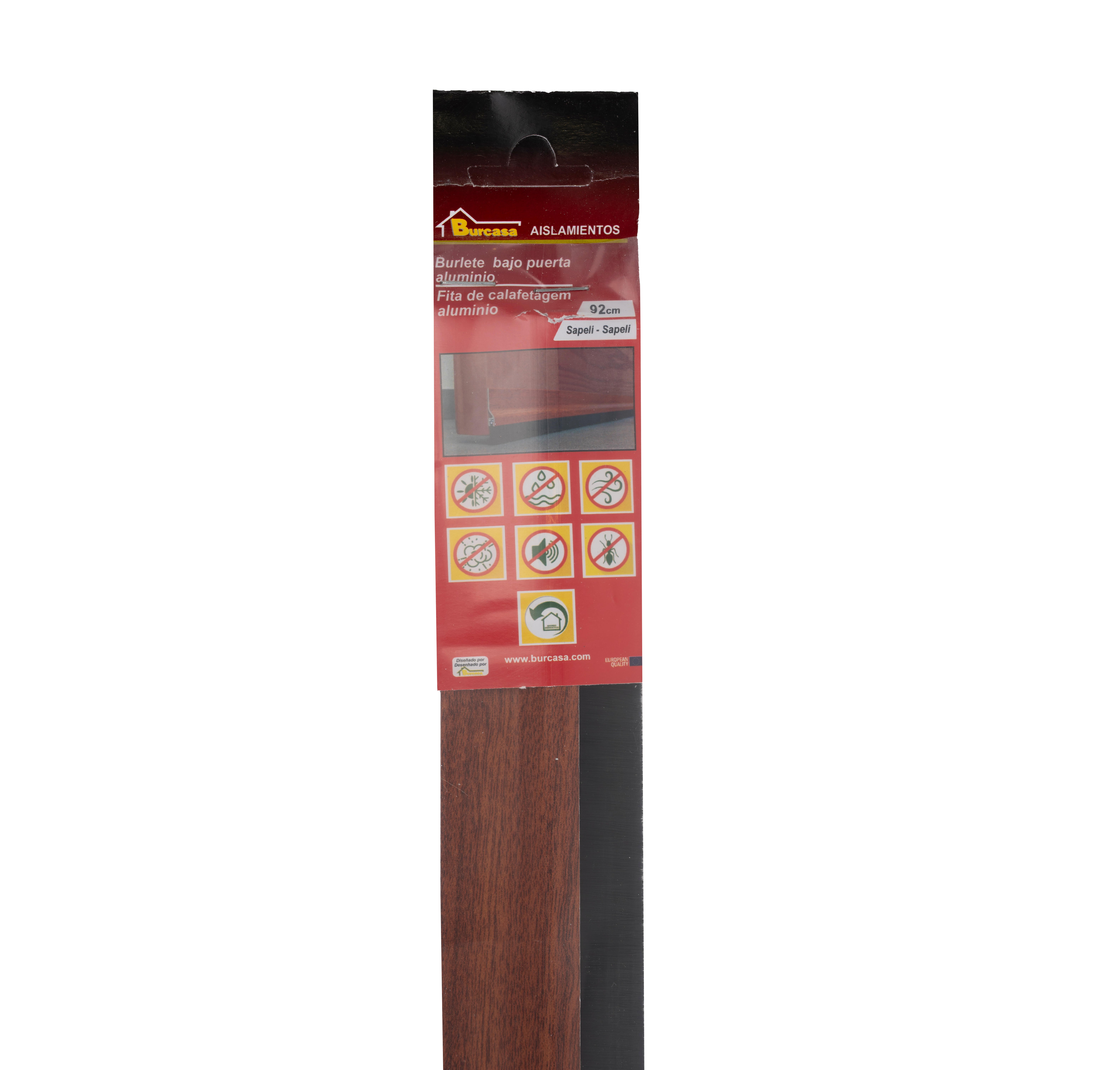 Veda porta adesivo ESCOVA 92CM CASTANHO BRESME - 5
