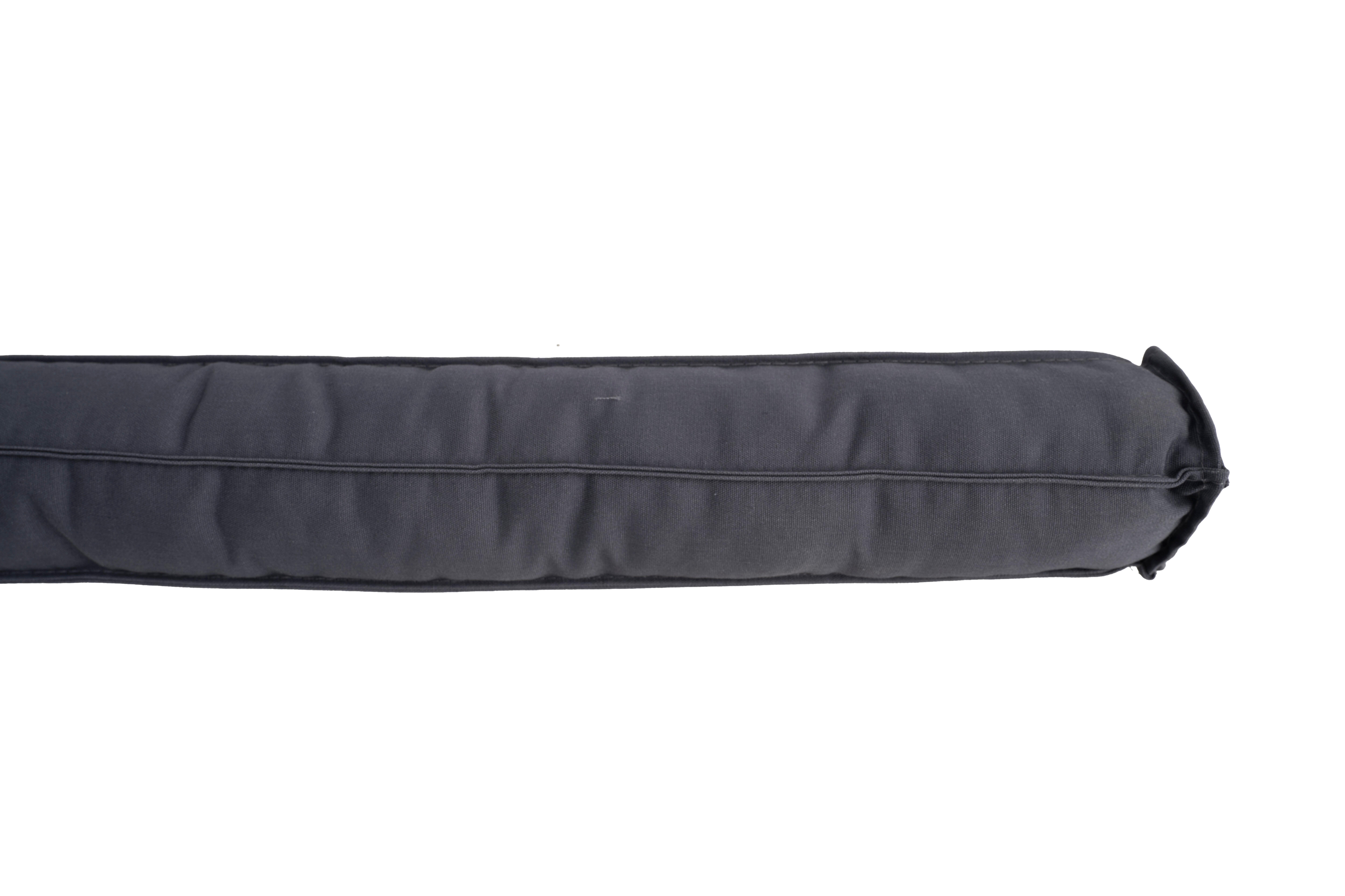 Burlete de puerta interior AXTON textil en color gris, 20 mm de espesor x 6 cm de altura x 95 cm de longitud. Perfil junta plano. Tipo de instalación encolado. - 2