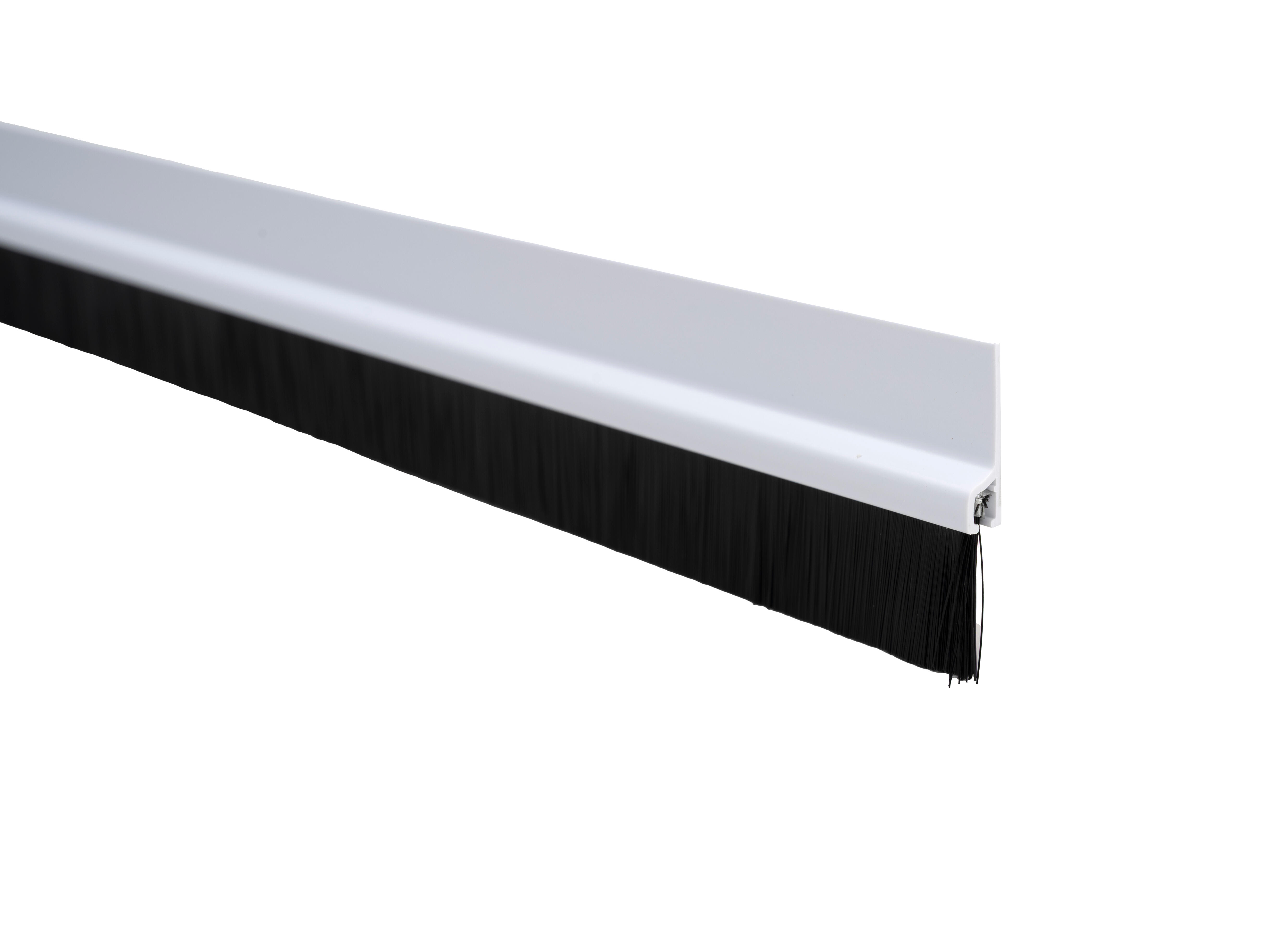 Veda porta adesivo AXTON PVC ESCOVA 1M BRANCO - 2