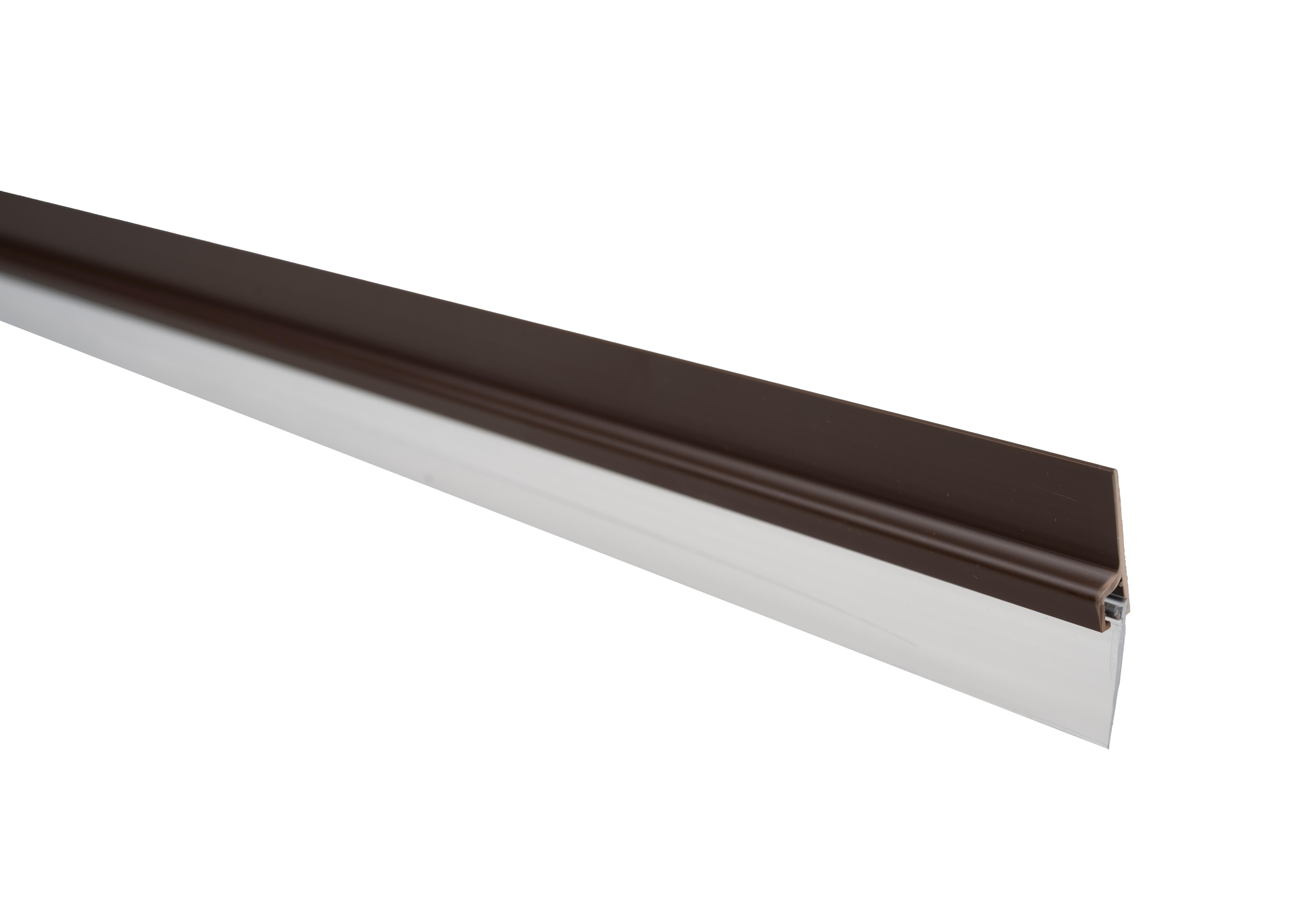Veda porta adesivo PVC borracha castanho 1 M Axton - 2