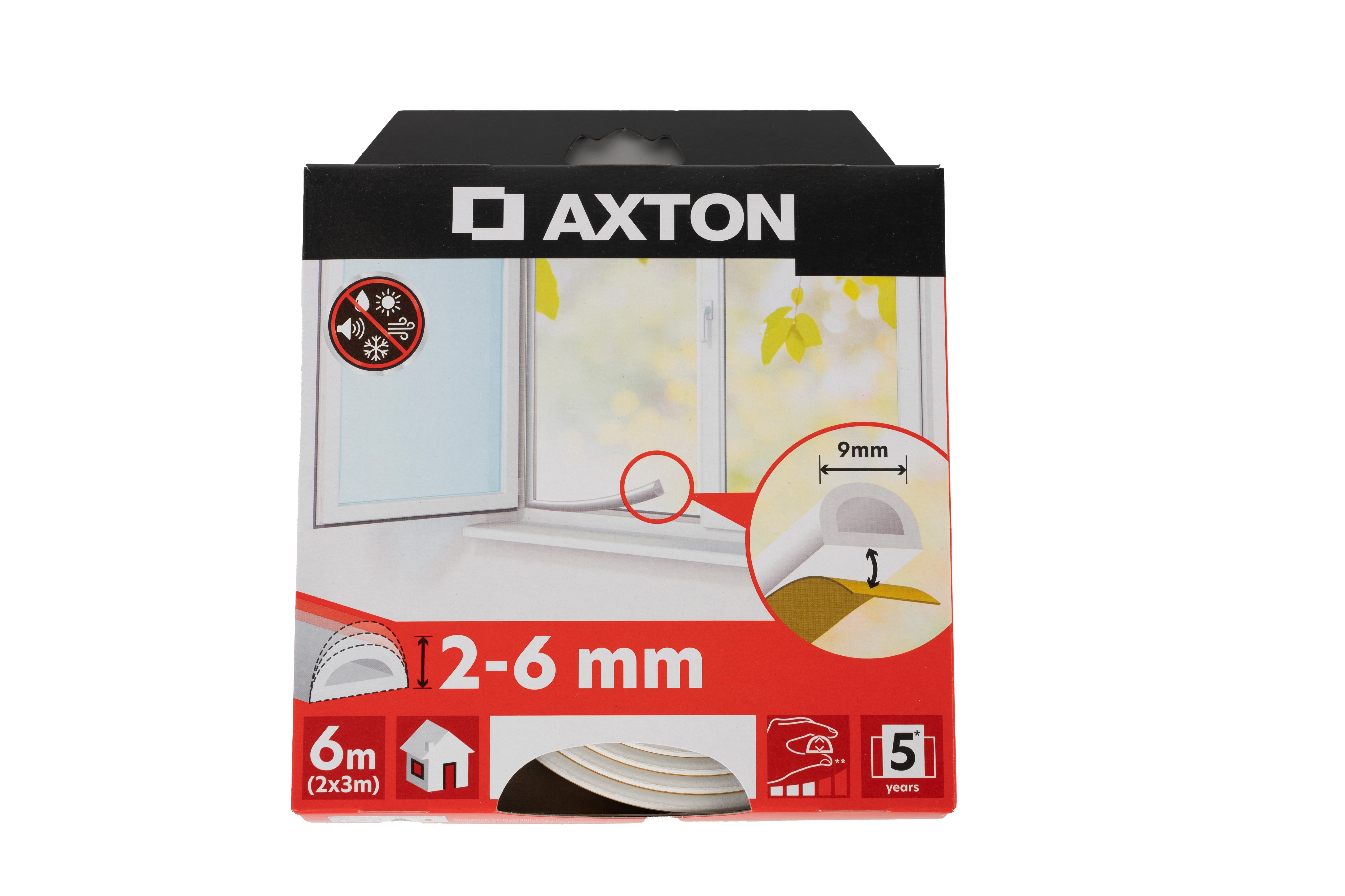 Fita de calafetagem AXTON BORRACHA 2-6MMX6M BRANCO - 7