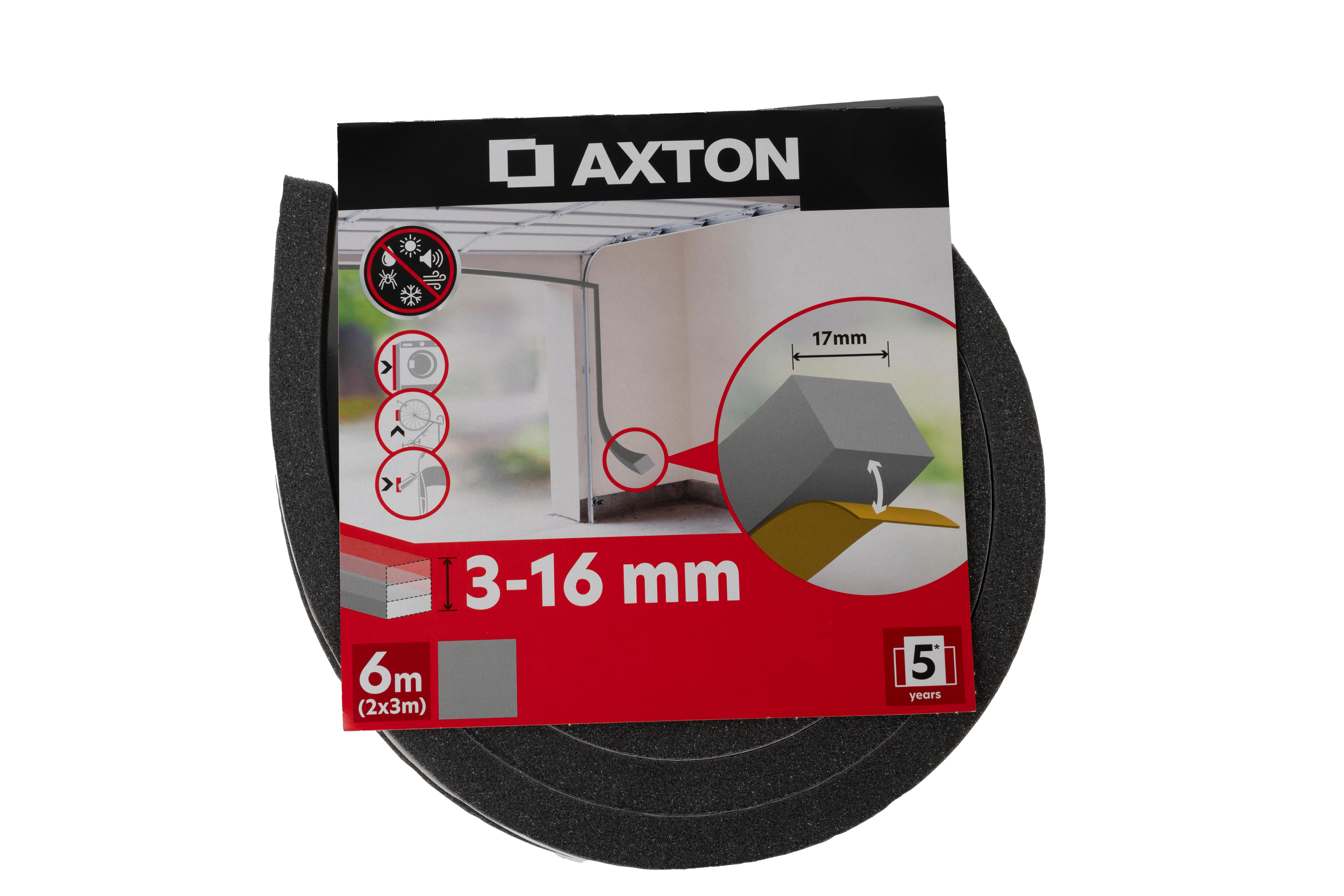Espuma adesiva cinzento 16mmx6m Axton - 7