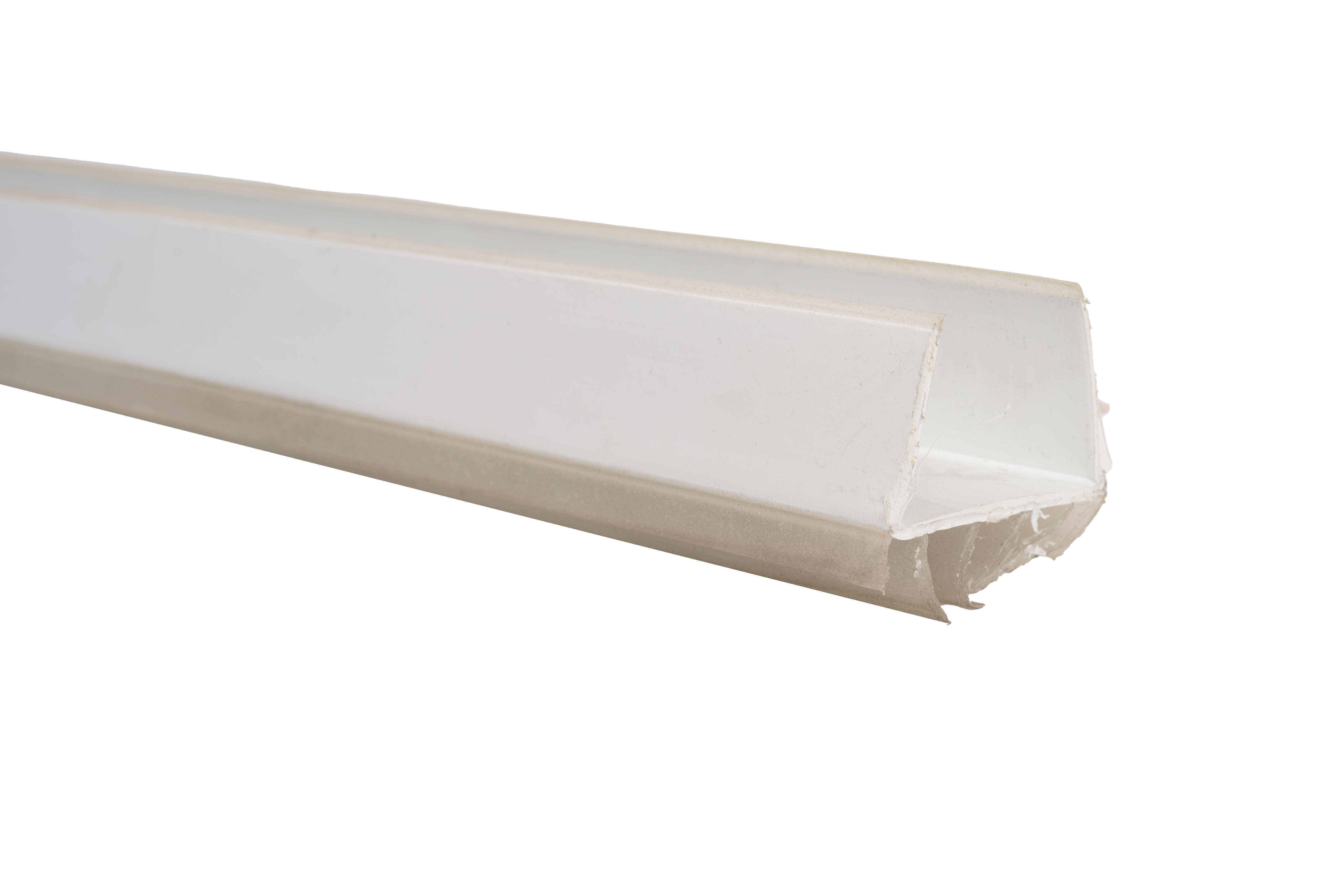 Vedante para porta STOP PVC 1 MT BRANCO BRESME - 2