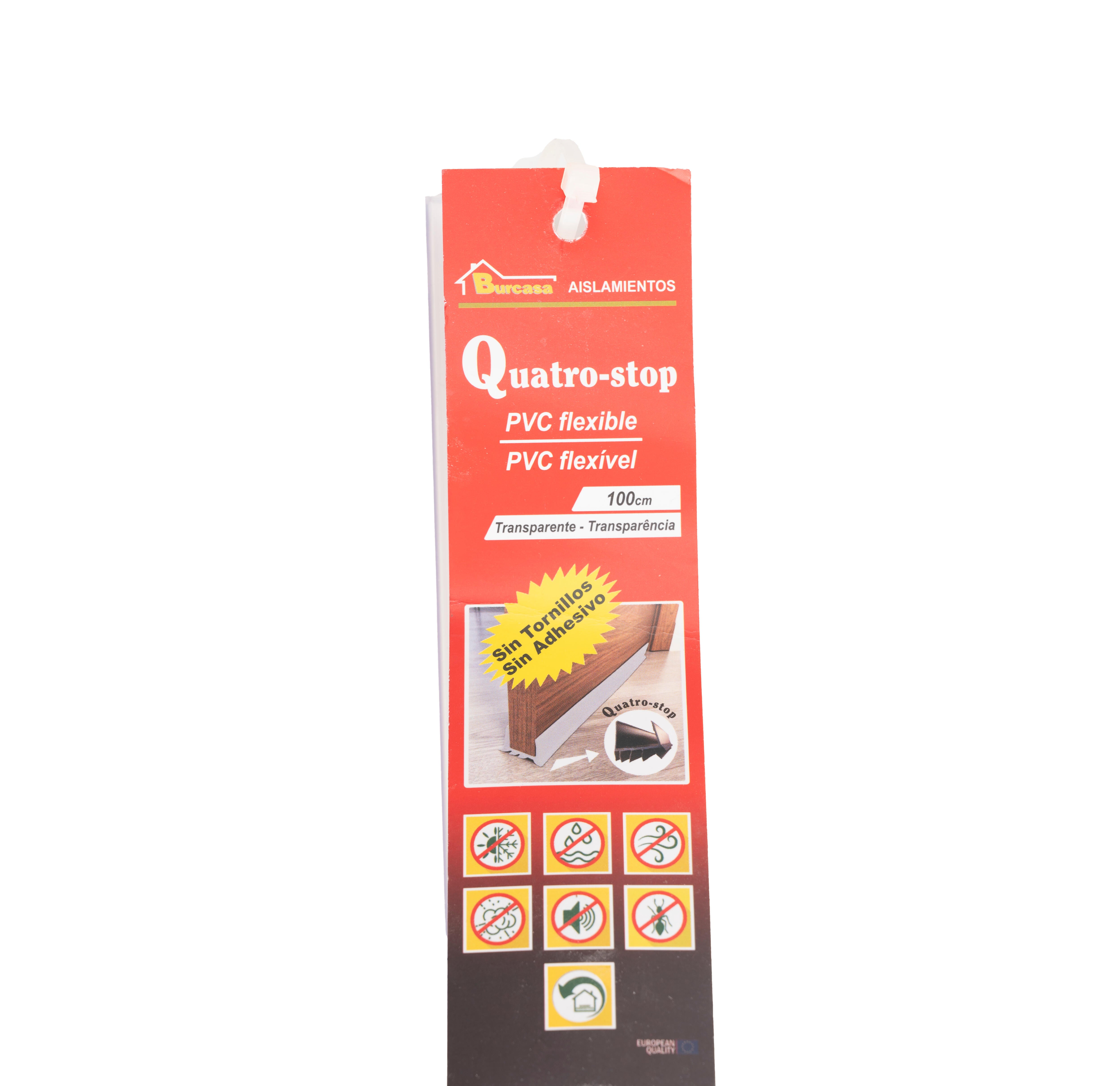 Vedante para porta STOP PVC 1 MT TRANSPARENTE BRESME - 7