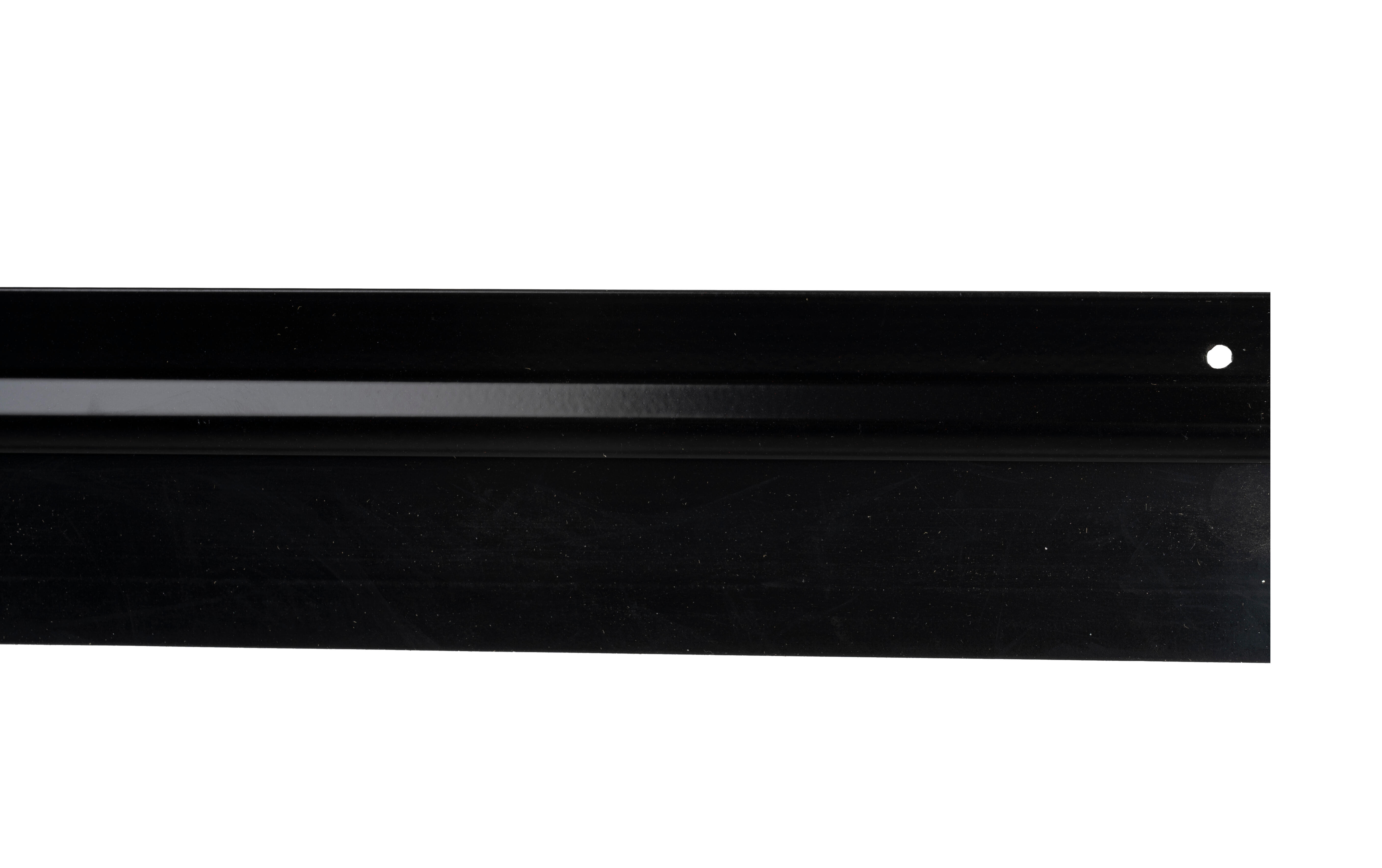 Burlete de puerta de garaje burcasa alu goma en color negro, 10 mm de espesor x 6.5 cm de altura x 250 cm de longitud. impide el paso del agua. perfil junta plano. recortable. tipo de instalación clavar.