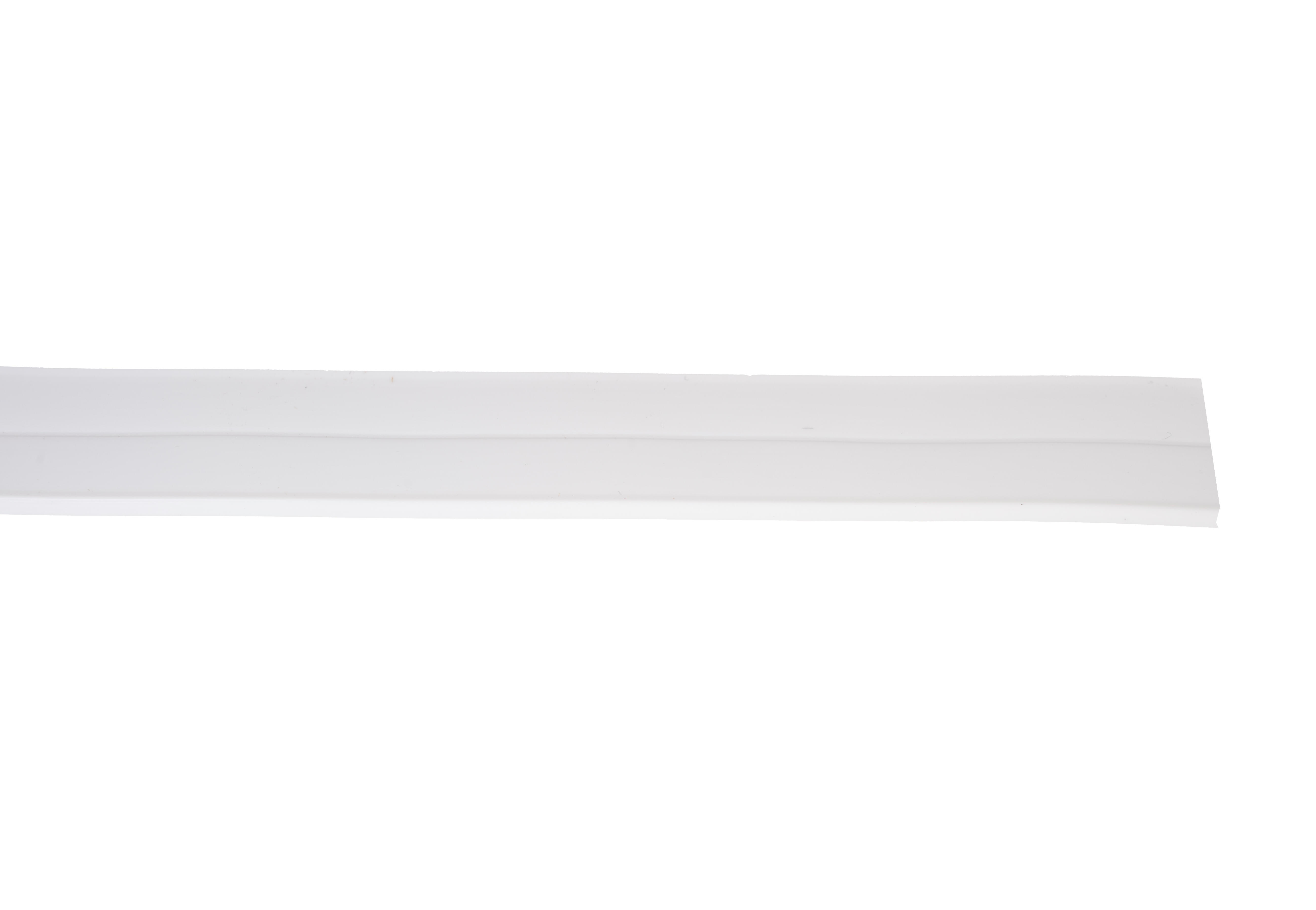 Cinta adhesiva de sellado para duchas y baños AXTON en color blanco, 22 mm de anchura x 2.4 m de longitud. Impide el paso del agua. Perfil junta D. Recortable. Tipo de instalación encolado. - 5