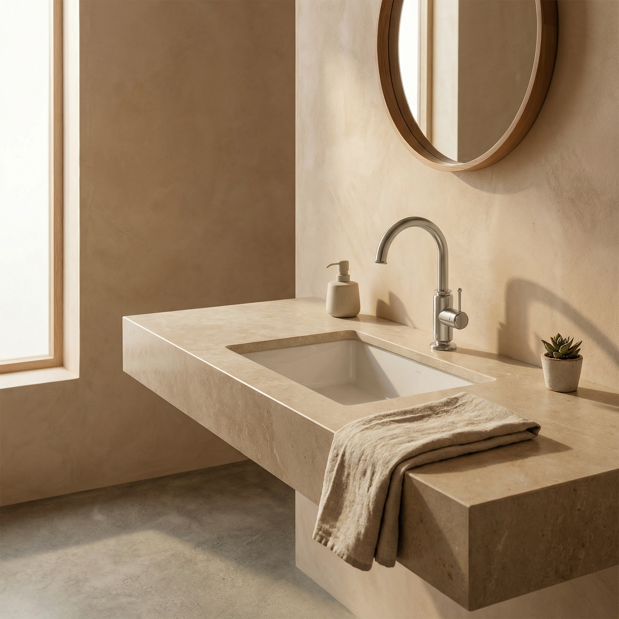Mitigeur de lavabo inox, bec pivotant 360°, bonde incluse, Cotton, ESSEBAGNO - 2
