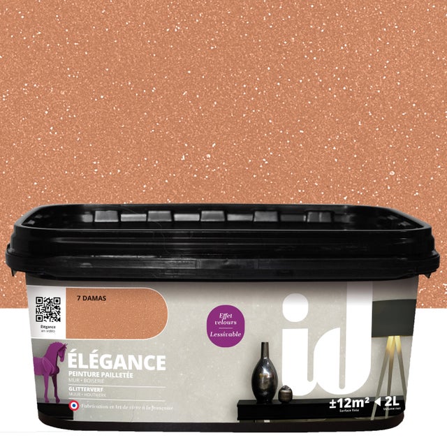 Pittura decorativa Elégance ID effetto paillette damas 2 L