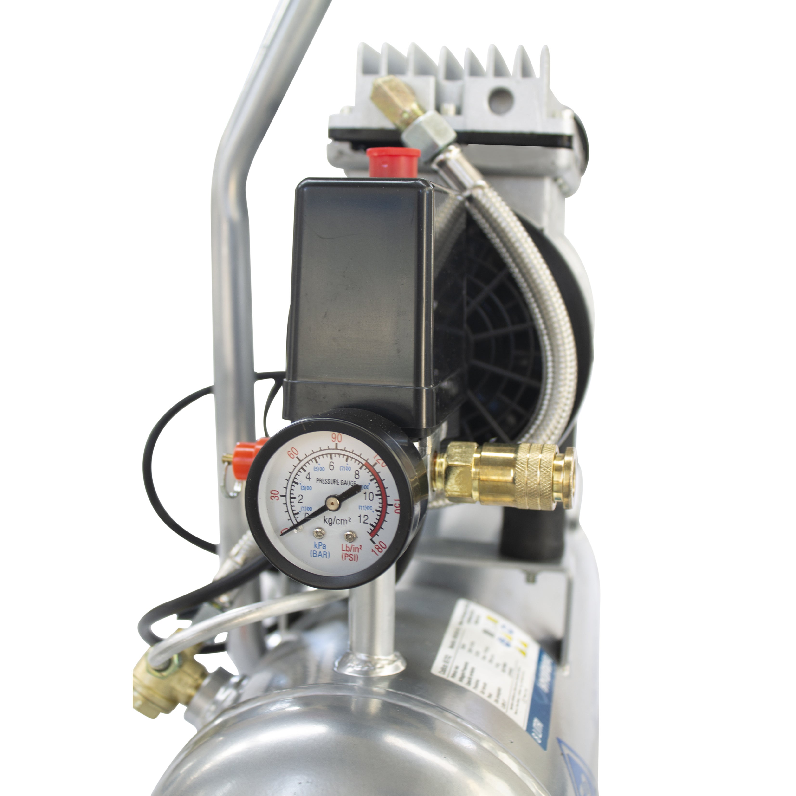 Compressore silenziato HYUNDAI OIL FREE 6 l, 1 hp, 8 bar - 4