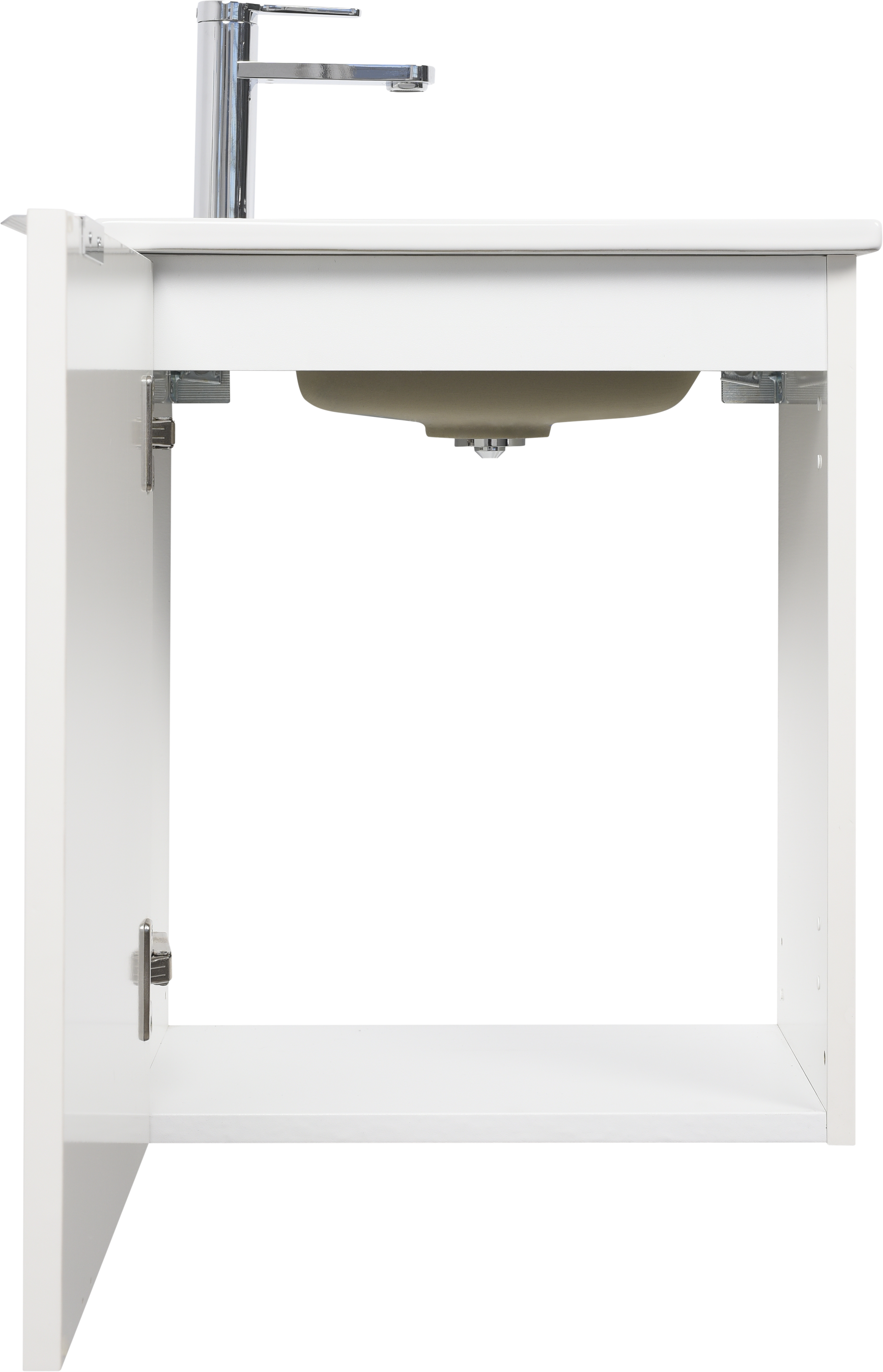 Lavamanos suspendido Essential blanco brillante 41x11.8x26 cm - 5