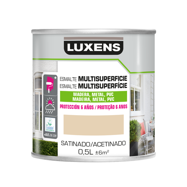 Tinta multisuperfícies LUXENS ACETINADA LUX 0.5L Carmen 3