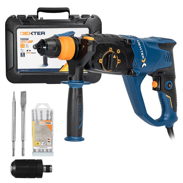 Marteau perforateur filaire DEXTER 1100rh2-40,5p, 1100 W