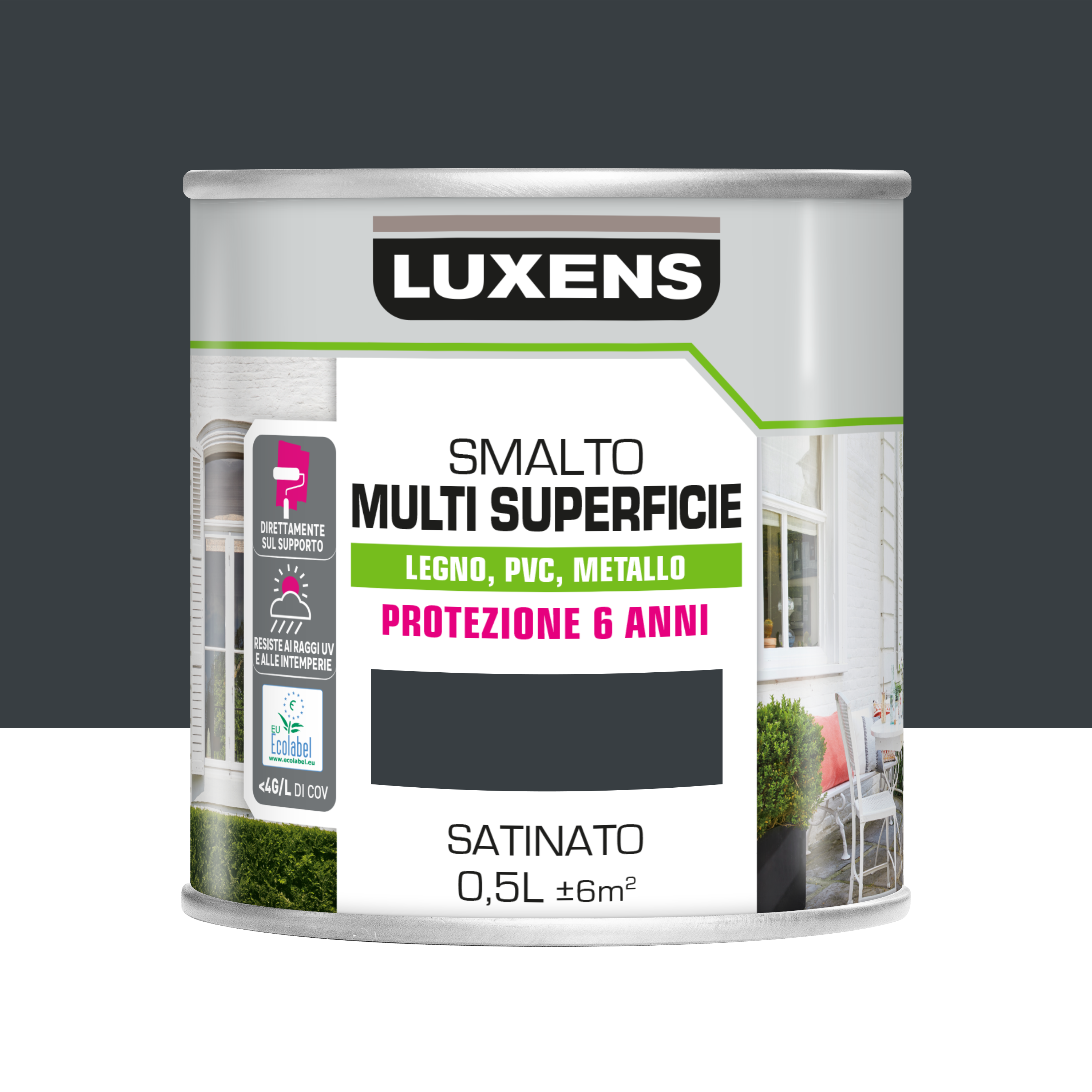 Vernice Da Esterno Per Legno E Ferro E Plastica MAX MEYER Poliuretanico Grigio 0 125 L 82535552 - Foto 7