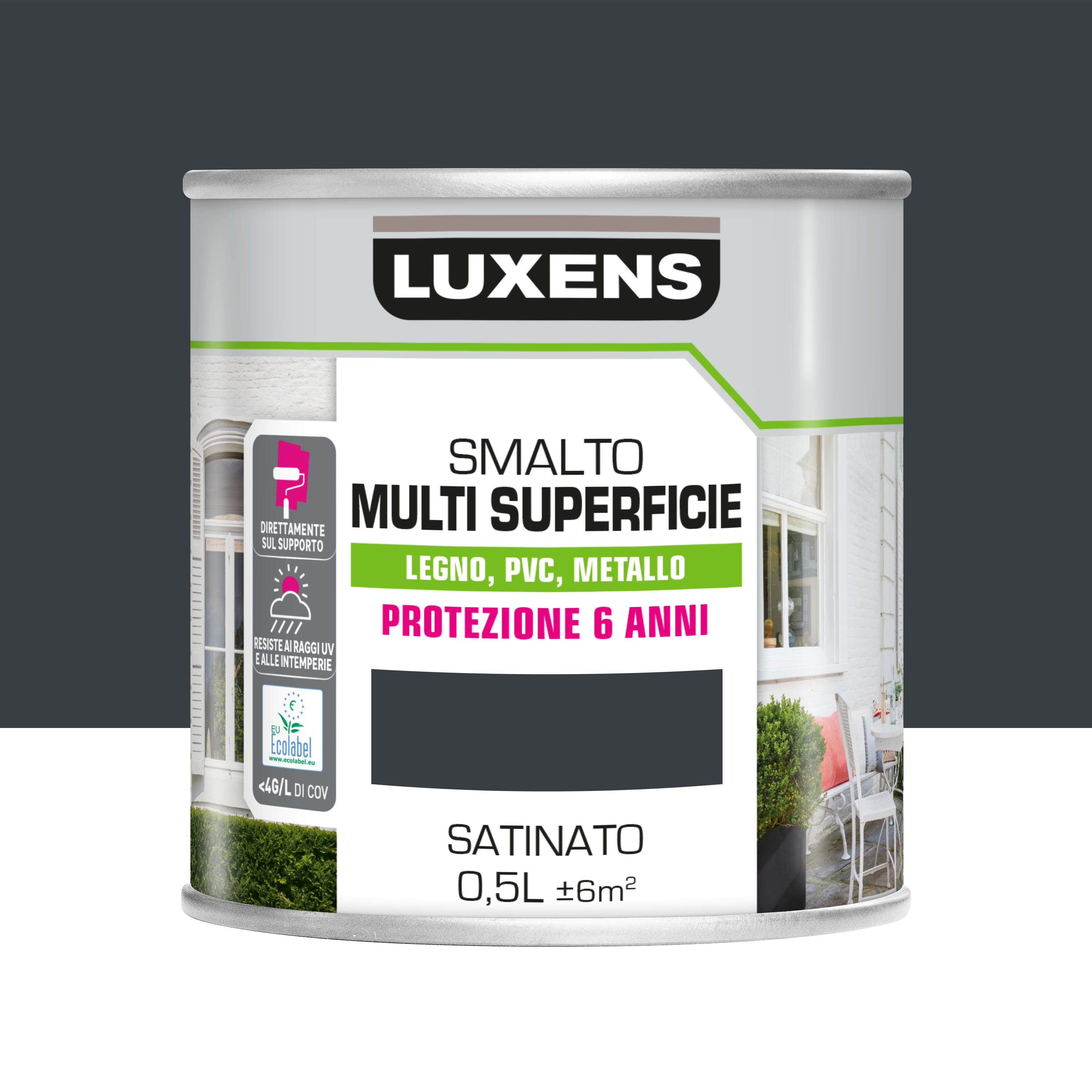 Vernice Da Esterno Per Legno E Ferro E Plastica MAX MEYER Poliuretanico Grigio 0 125 L 82535552 - Foto 7