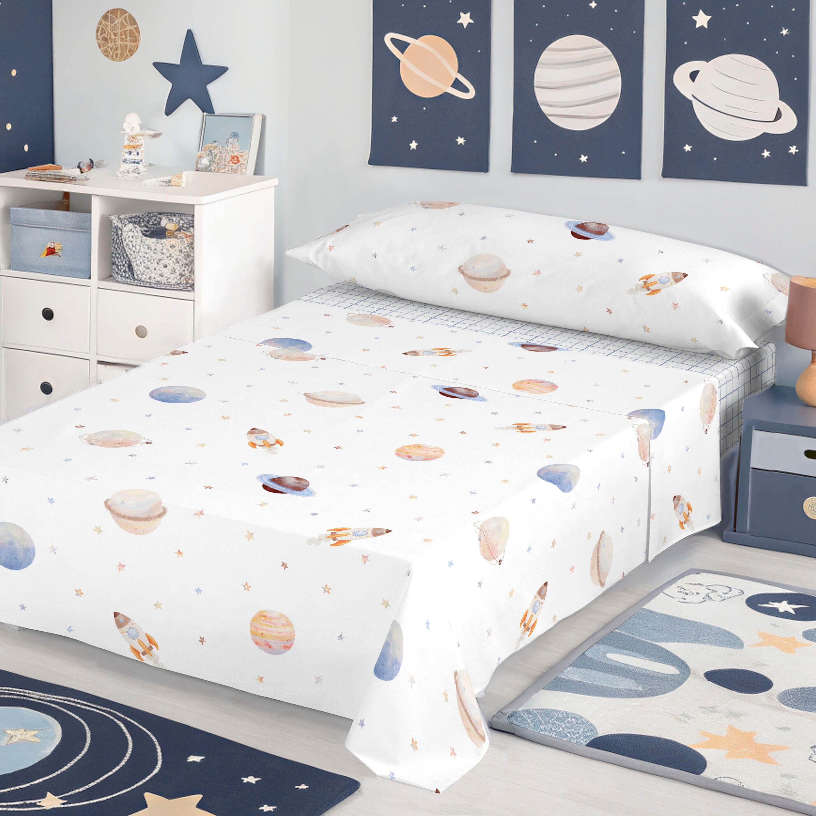 Juego de sábanas Astro 3 piezas para camas de 90 cm
 - 2